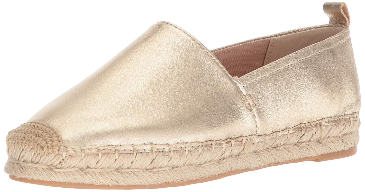 Sam Edelman Women's Khloe Shoe, Molten Gold Metallic Leather, 8 M US