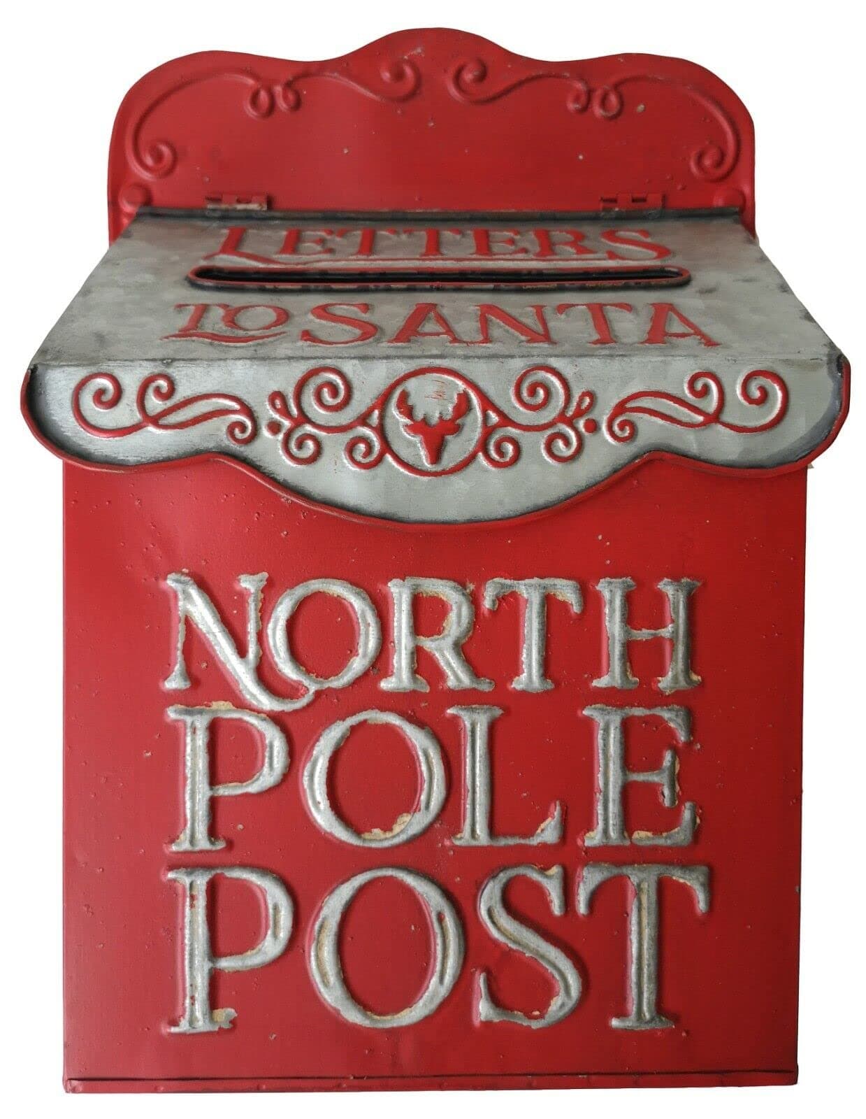 All Chic Christmas Post Box Wall Hanging Santa Letter Box For Outside Mail box Christmas Decorations Indoor Wall-mount Letterboxes For Wall Decor