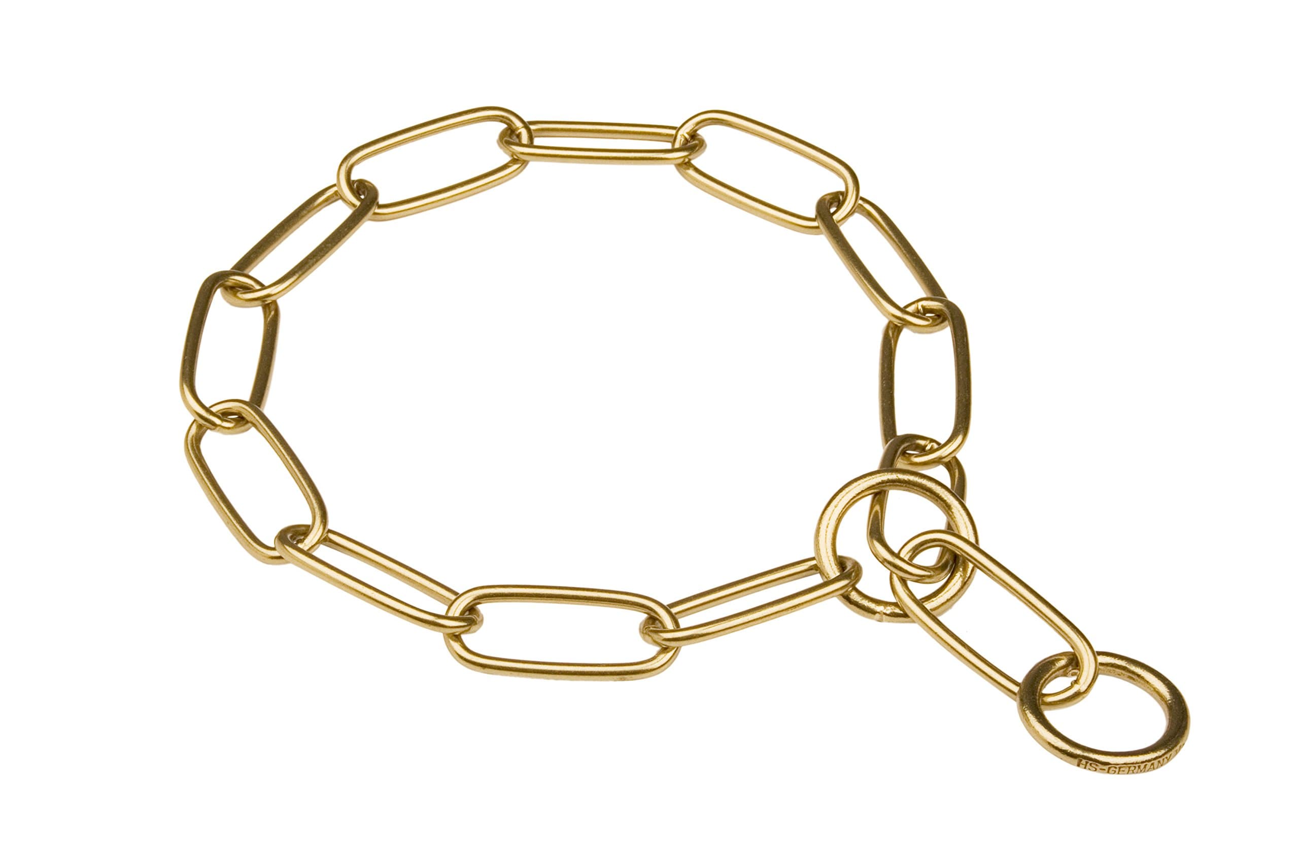 Herm Sprenger Brass German Shepherd Fur Saver Collar - 51529 (02) - Size 23 inch (58 cm) for Dogs with Neck Size of 20-21 inch (50-53 cm)