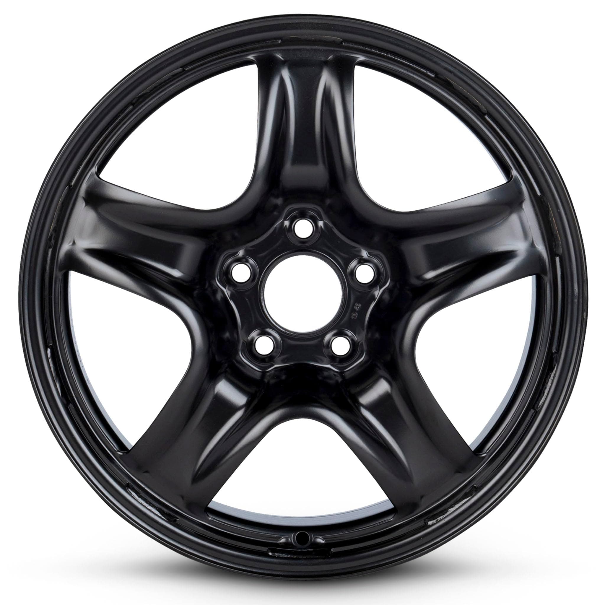 For 2007-2010 Saturn Aura 17 Inch Painted Black Rim - OE Direct Replacement - Road Ready Car Wheel
