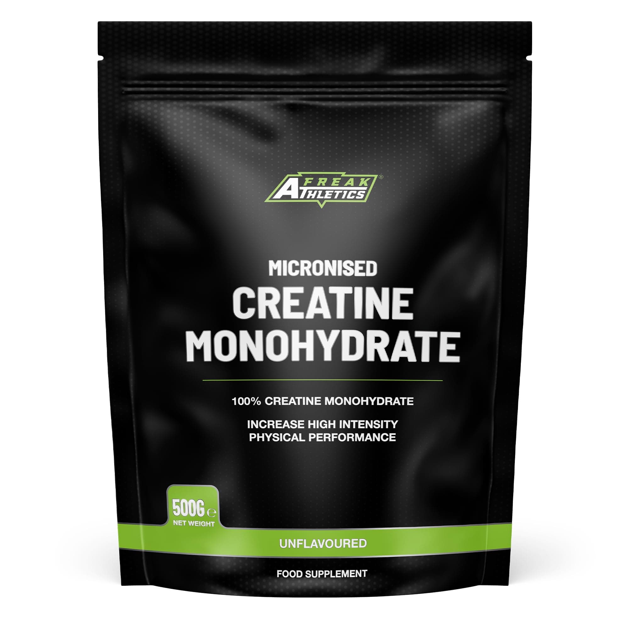 Freak Athletics Creatine Monohydrate Powder 500g - Premium Grade Creatine Monohydrate - UK Made - Unflavoured Creatine Powder Scoop Included
