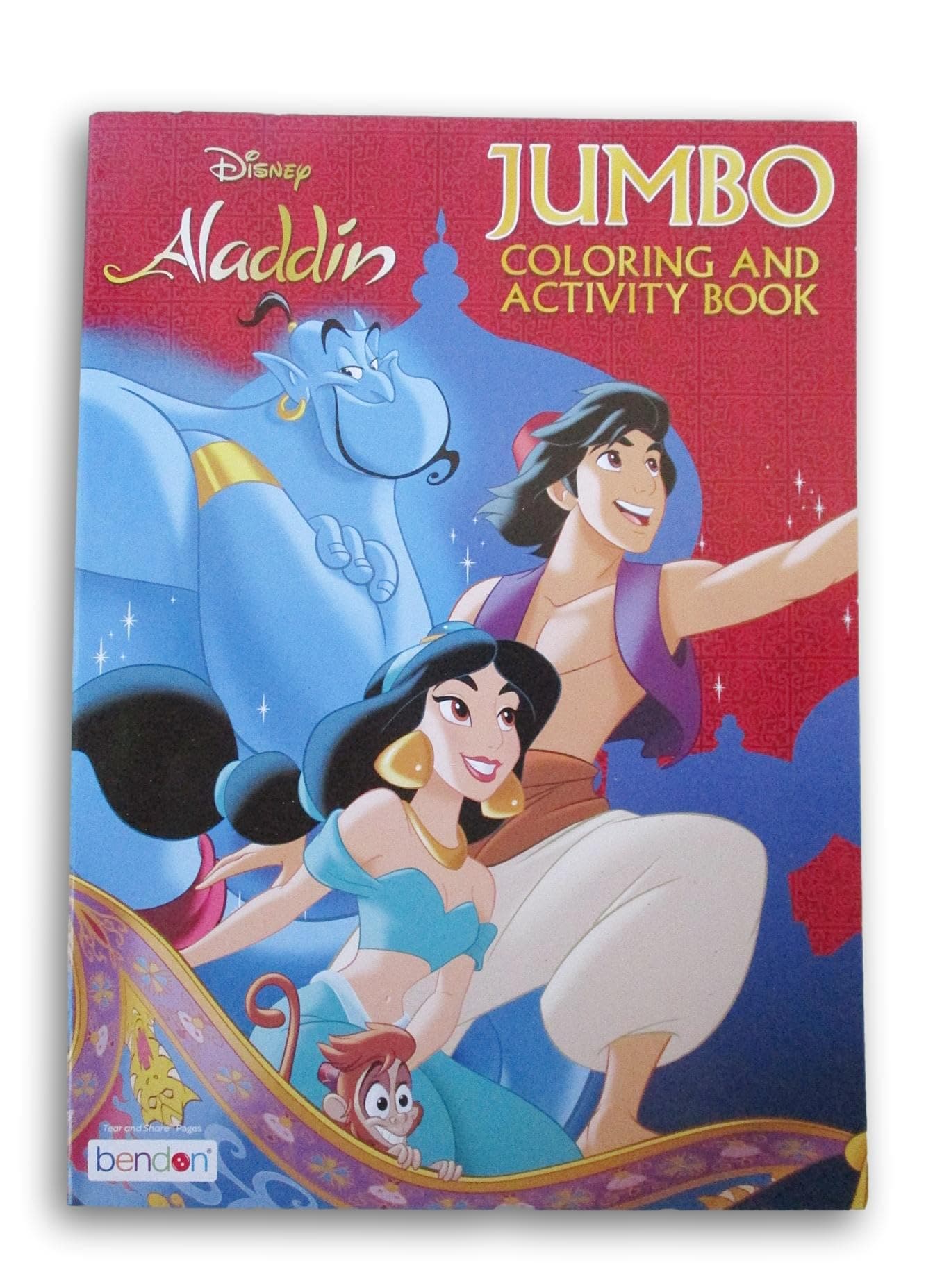 Jasmine & Aladdin Coloring Activity Book - 80 Pages