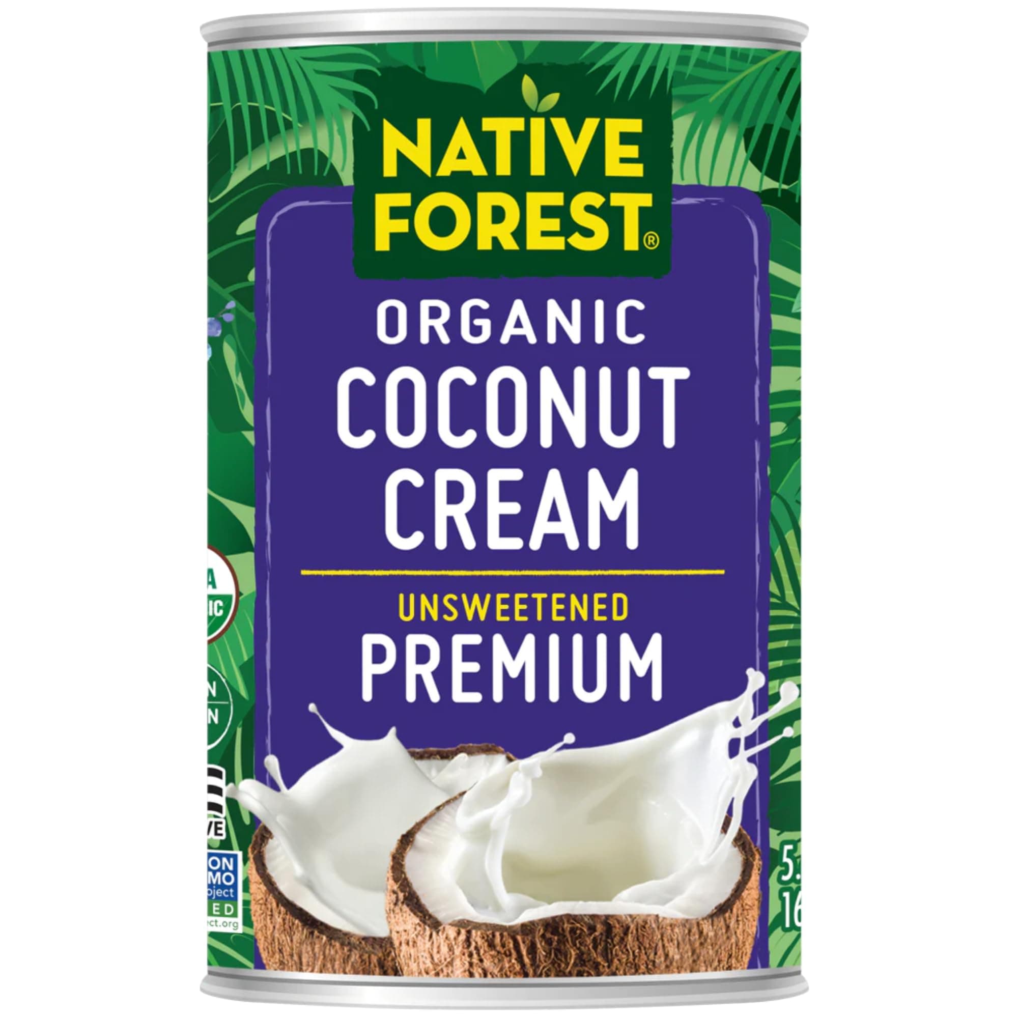 Organic Unsweetened Premium Coconut Cream - Heavy Cream, Dairy Substitute, Dairy Free, Non-GMO, USDA Organic - 5.4 Fl Oz (Pack of 12)
