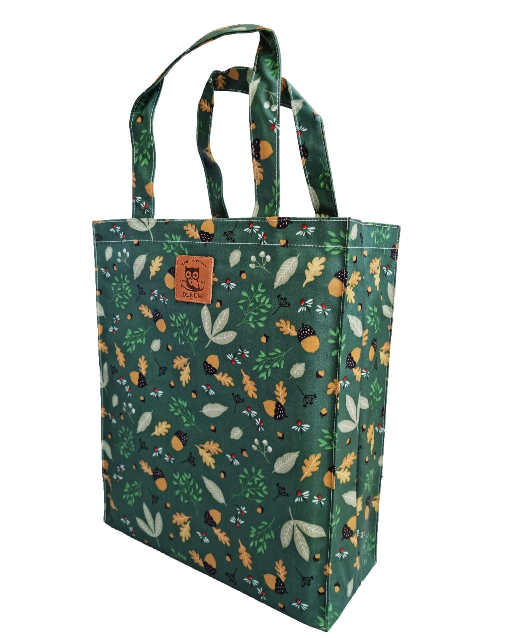 SturdyFoot Shopping Bag, Bookbag with Gusset, Music Bag, Tote Bag, Water Proofed Oilcloth Tote, PVC-coated bag