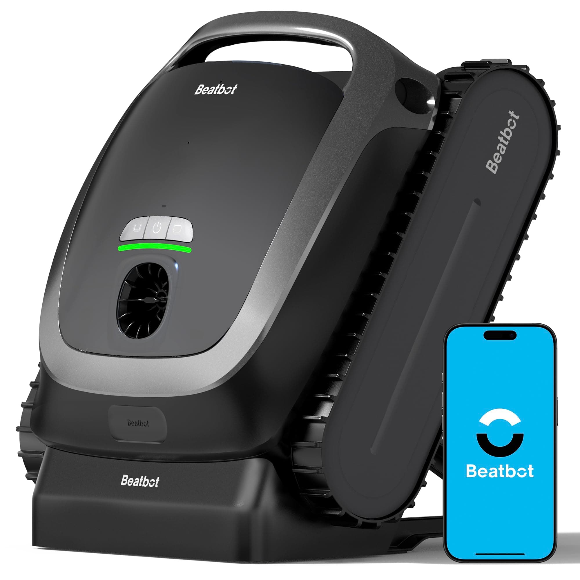 Beatbot AquaSense Cordless Robotic Pool Vacuum, Smart Pathway Optimization, Cleans Floors, Walls and Waterline, Suitable for Above and In-Ground Pools up to