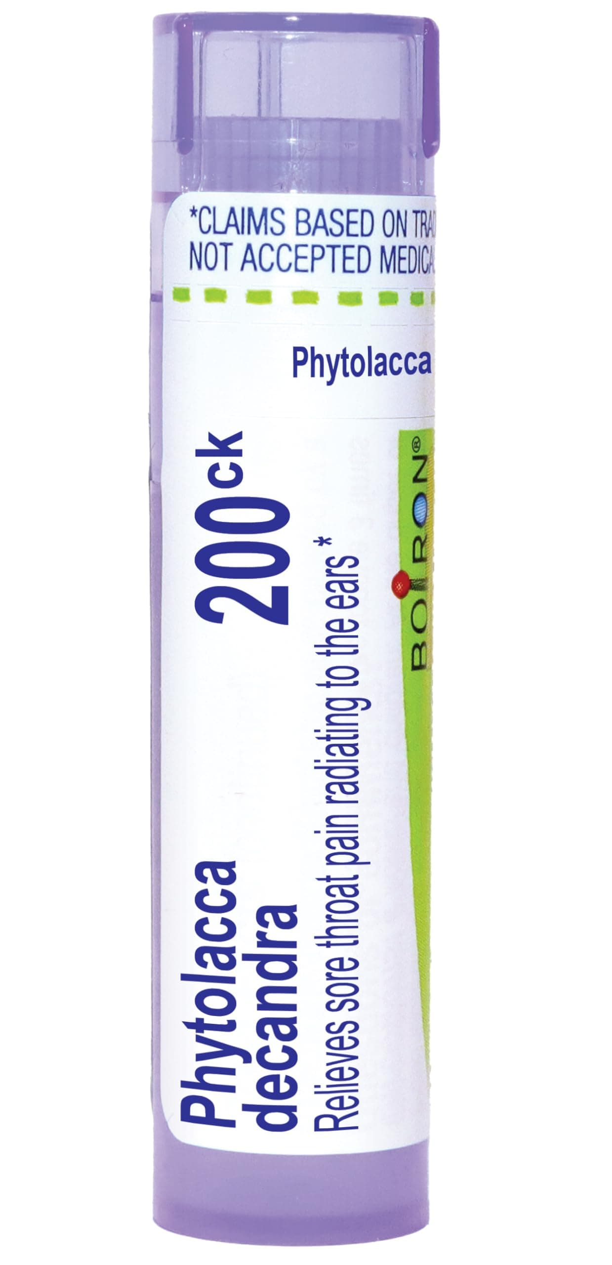 Boiron Phytolacca Decandra Homeopathic Medicine for Sore Throat, 200ck, 80 Count