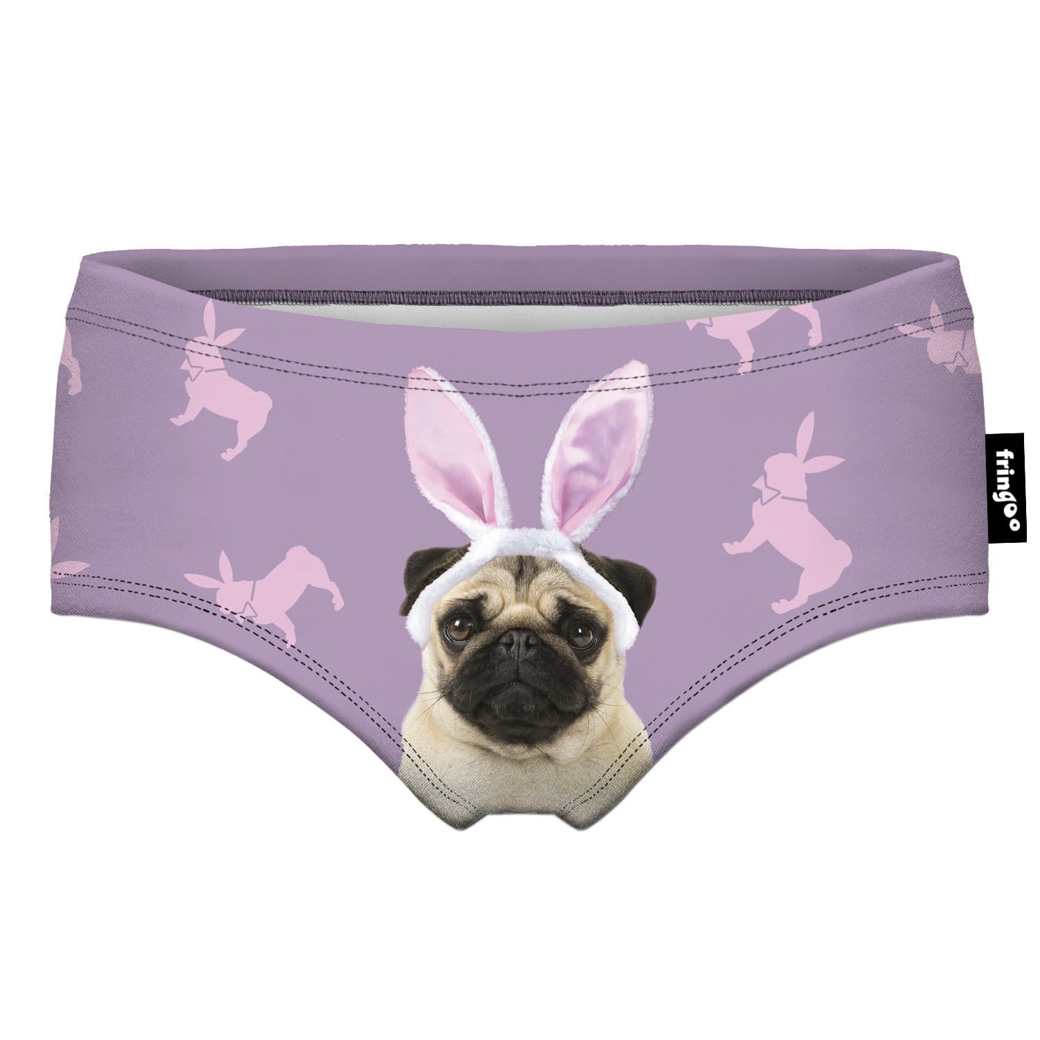 Fringoo® Girls Teenagers Hipster Knickers Funny Comfy Briefs Underwear Fashion Funky Pants Shorts Lace-Trim Hipkini Panty Boxers Novelty