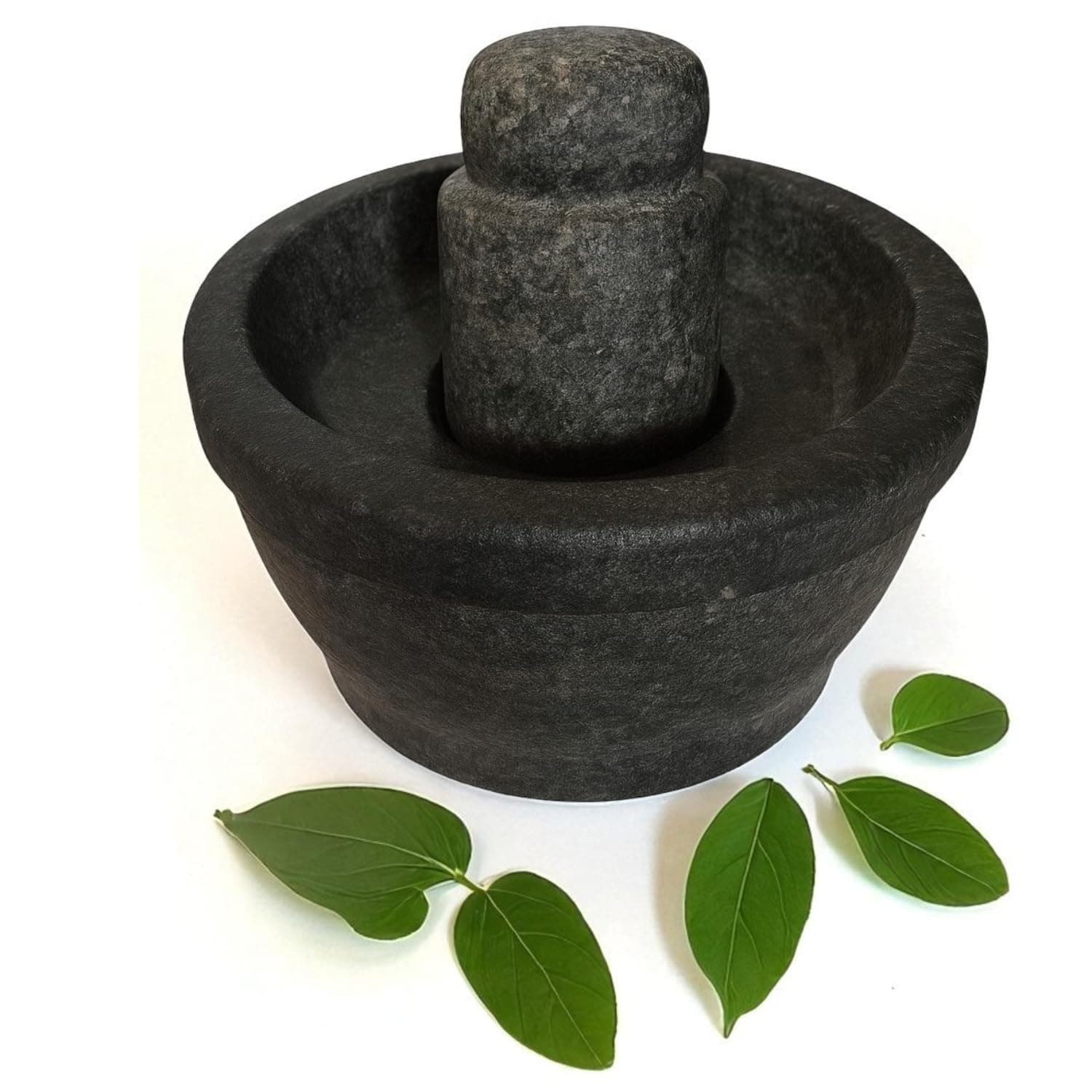 Lakshmi HandyCrafts Mortar and Pestle Set – Heavy Asorted color Stone Okhli & Khalbatta for Traditional Indian Grinding
