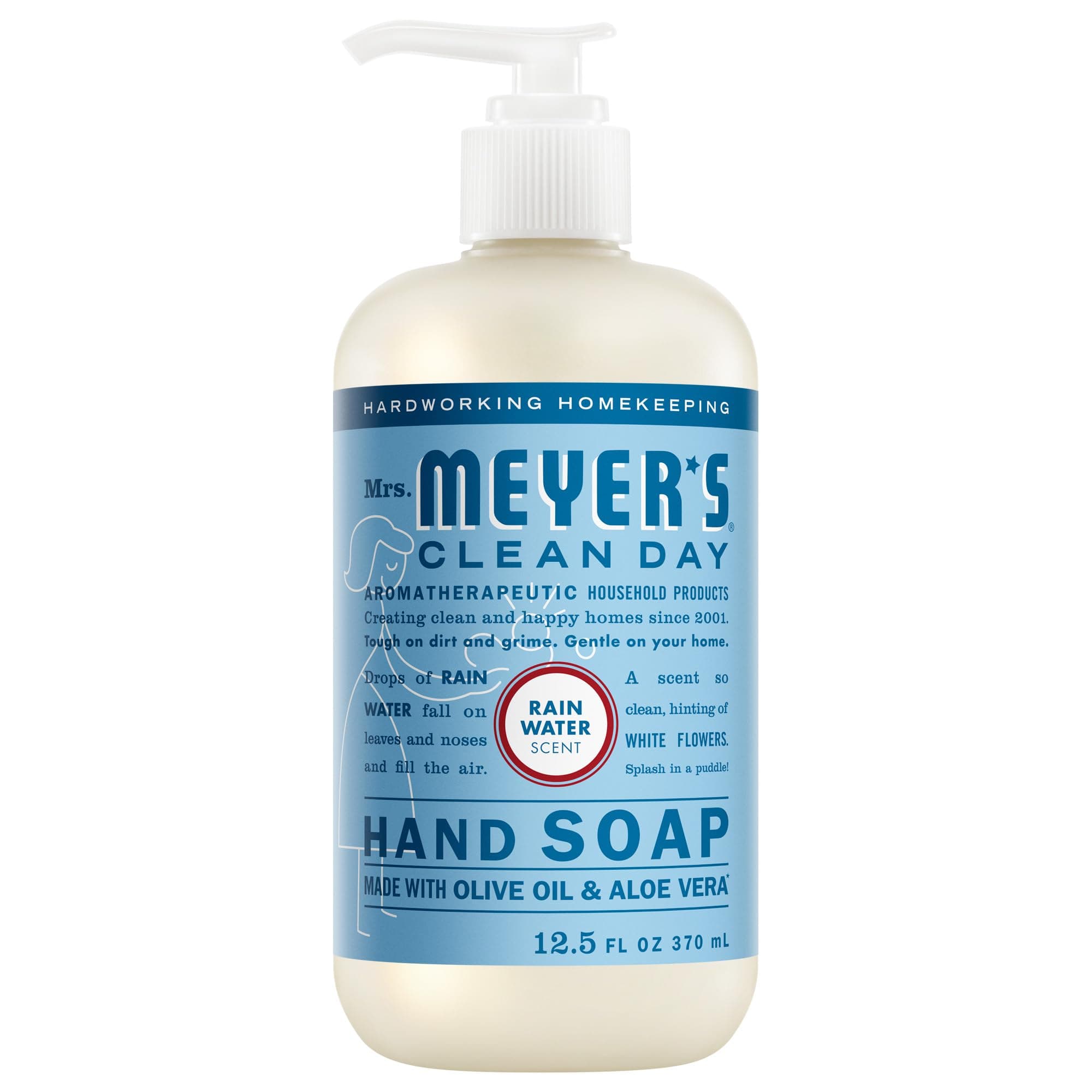 CLEAN DAY Hand Soap, Rain Water Scent, 12.5 Fl Oz Bottle