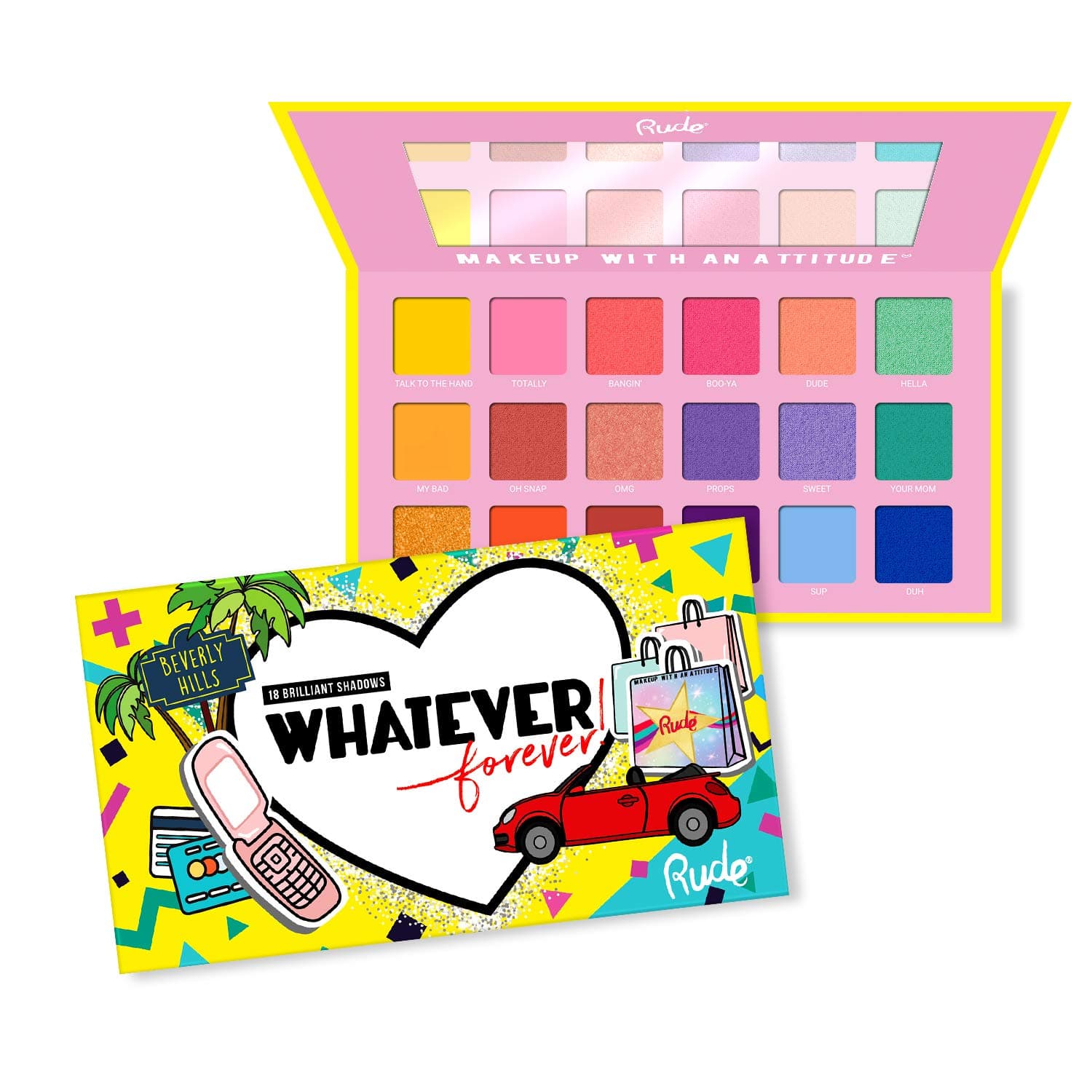 Rude Cosmetics Whatever Forever 18 Eyeshadow Palette