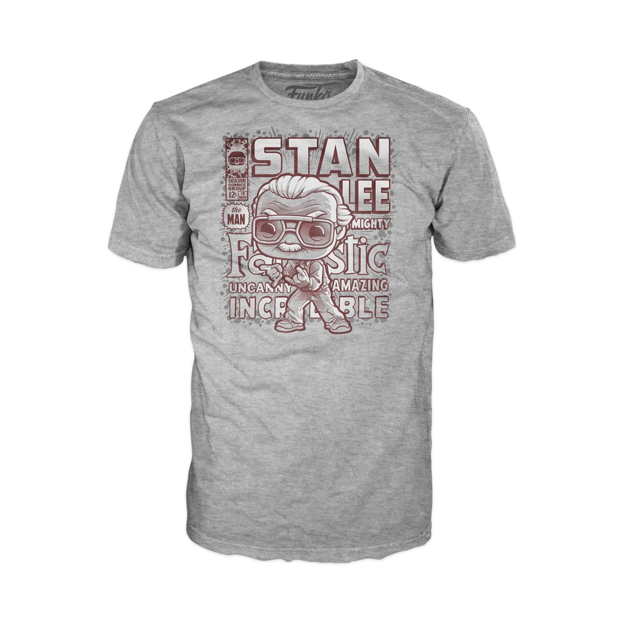 Funko Boxed Tee: Marvel - Stan Lee - Small - (S) - T-Shirt - Clothes - Gift Idea - Short Sleeve Top for Adults Unisex Men and Women - Official Merchandise Fans