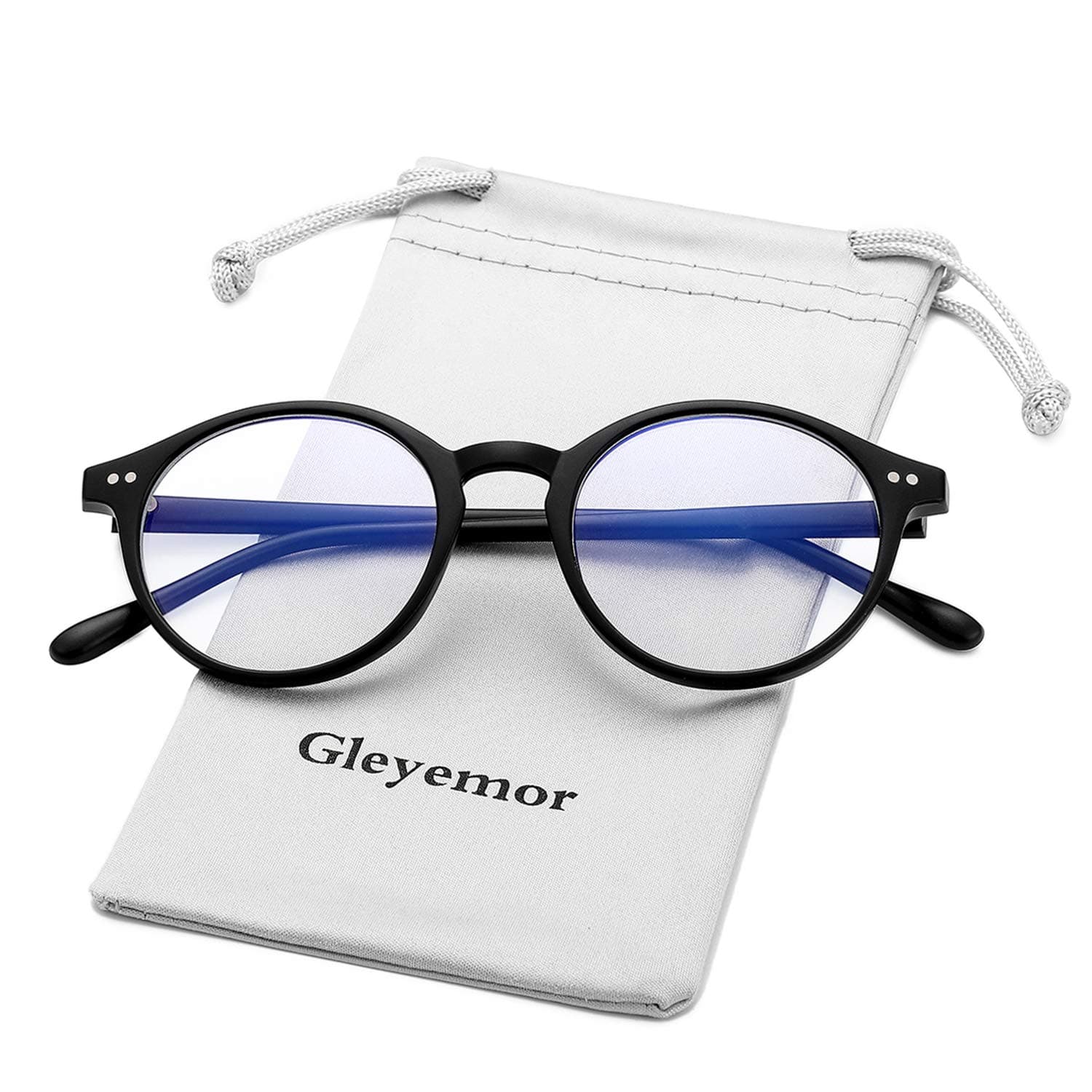 Blue Light Glasses for Men Women, Vintage Round Frame Computer Eyeglasses