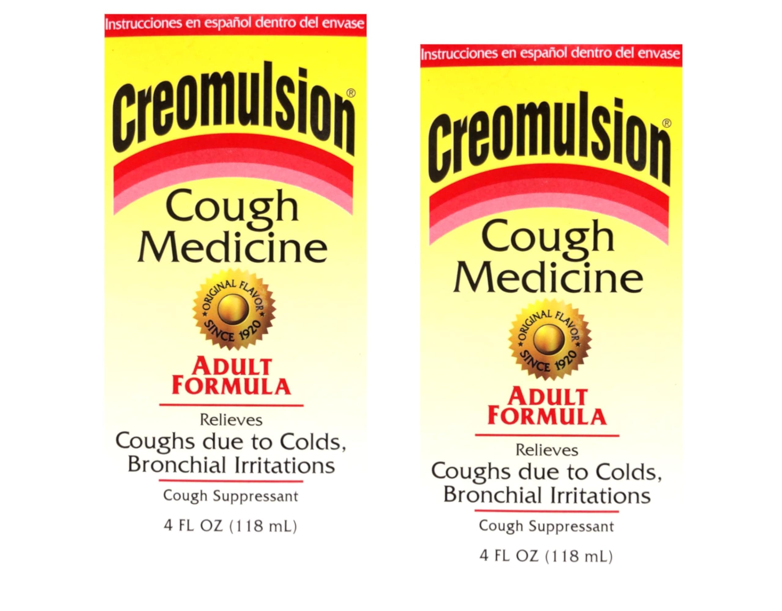 Creomulsion Cough Medicine Adult Formula 4 oz (Pack of 2)