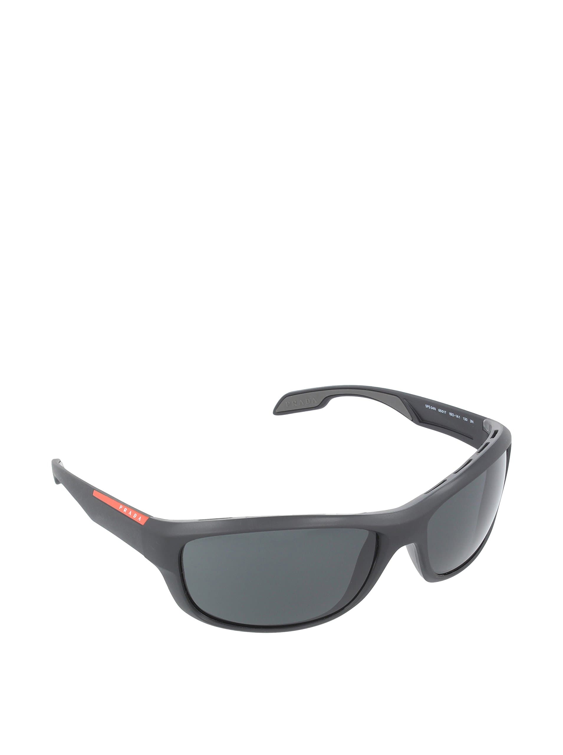 Prada Sport PS04NS Sunglasses-1BO/1A1 Matte Black/Black Rubber (Gray)-65mm