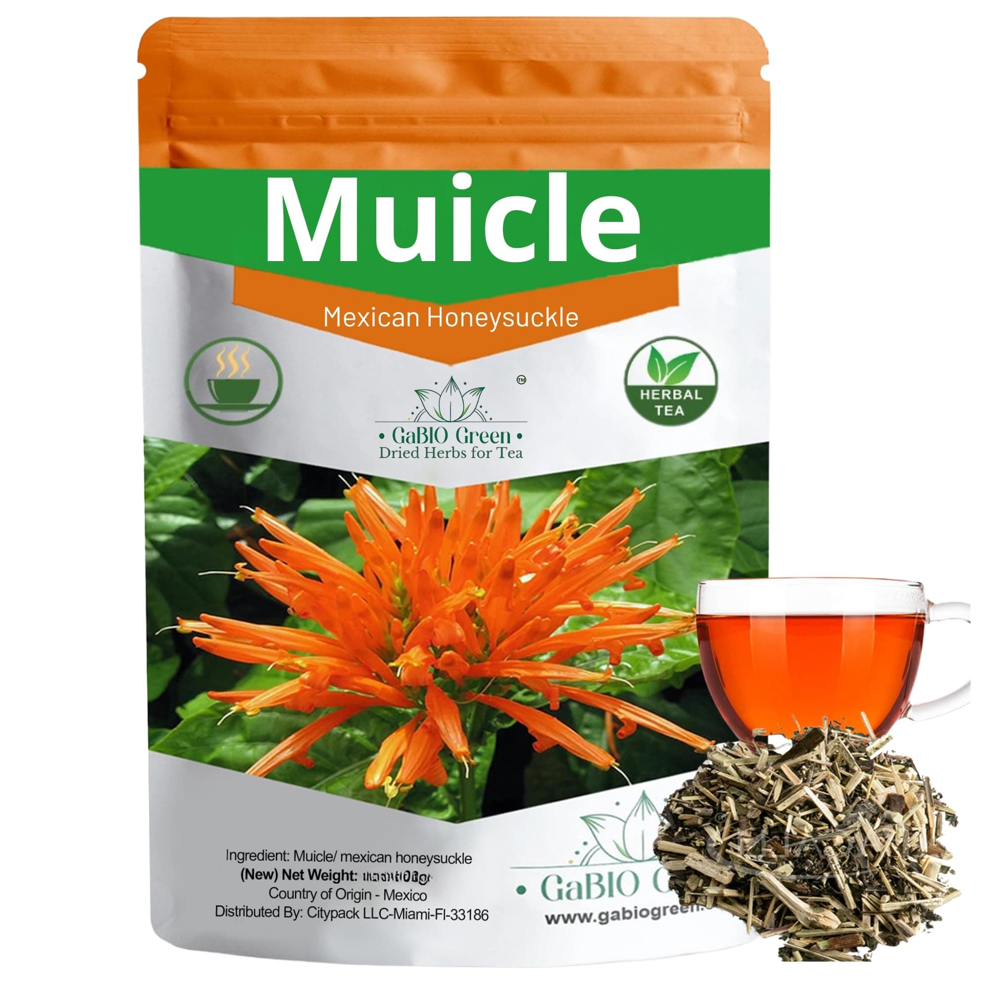 Muicle Mexican Honeysuckle Hierba tea 2 oz 100 % natural ,Gabio Green herbs (...