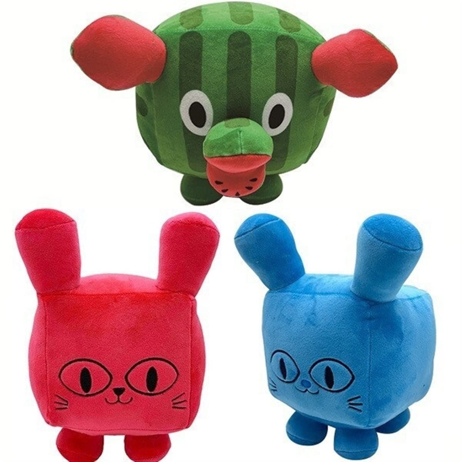 RAJOET 3pcs New Titanic Balloon Cat Collection Plush Figures, Cute Cat Plush, Cartoon Stuffed Cat pet Simulator x Toys, Suitable for Children Birthday Gifts and Fans to Collect *11*