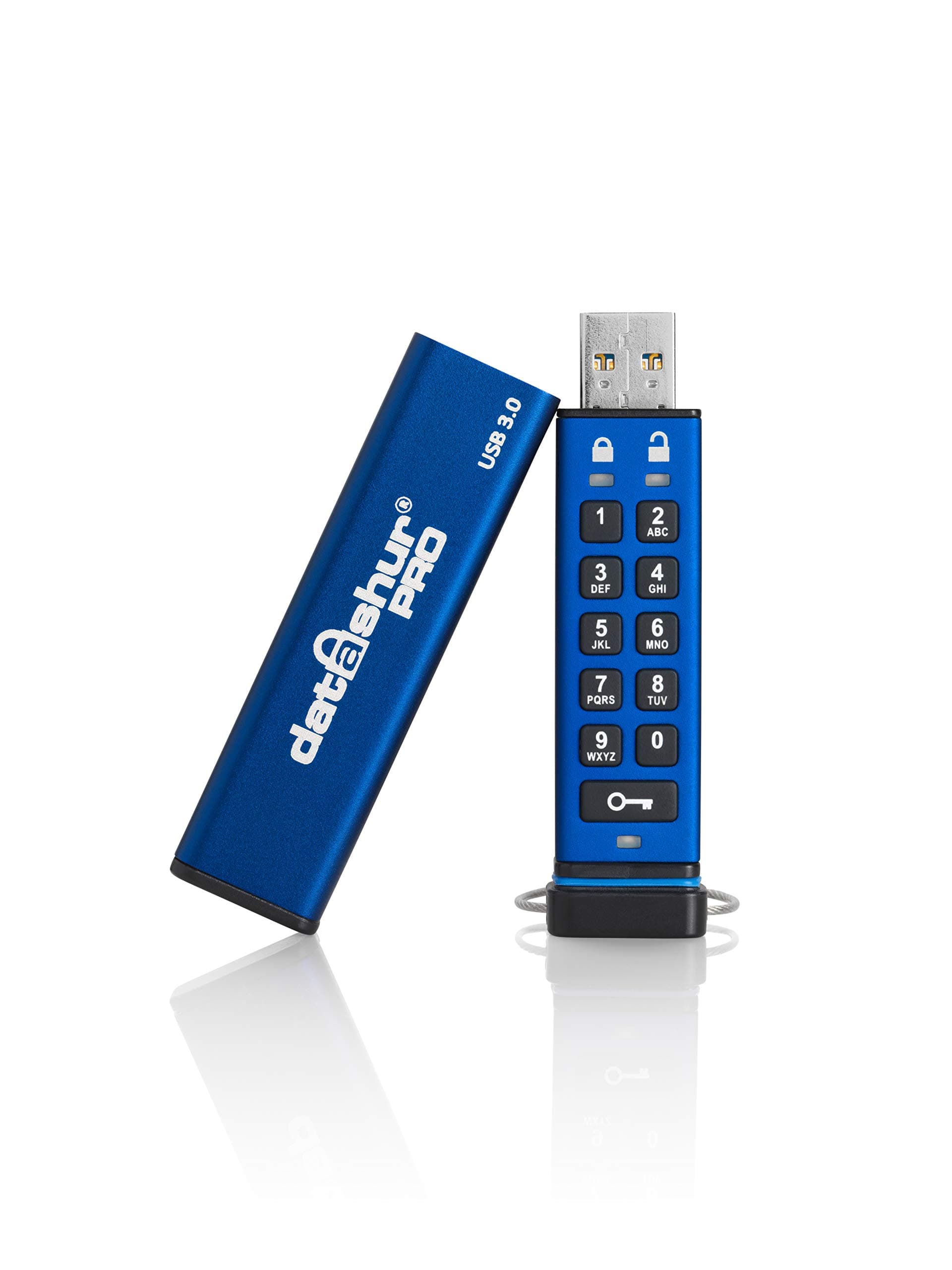 iStorage datAshur PRO 32 GB | Encrypted USB Memory Stick | FIPS 140-2 Level 3 Certified | Password protected | Dust/Water Resistant | IS-FL-DA3-256-32
