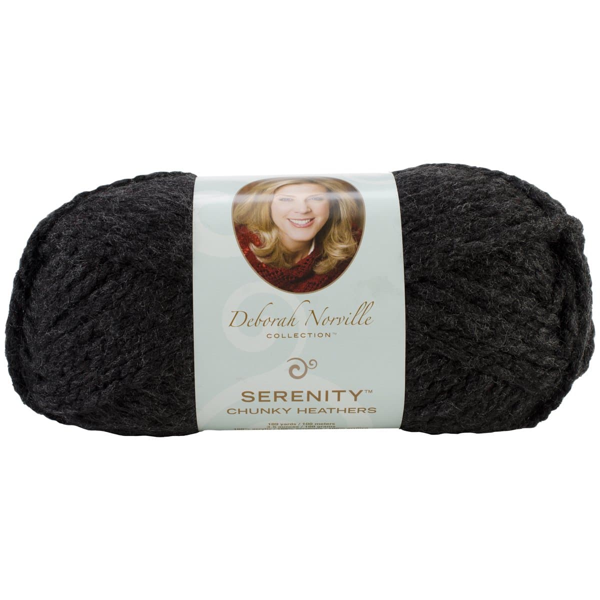 Premier Yarns Deborah Norville Collection Serenity Chunky Weight Heathers Yarn: Charcoal