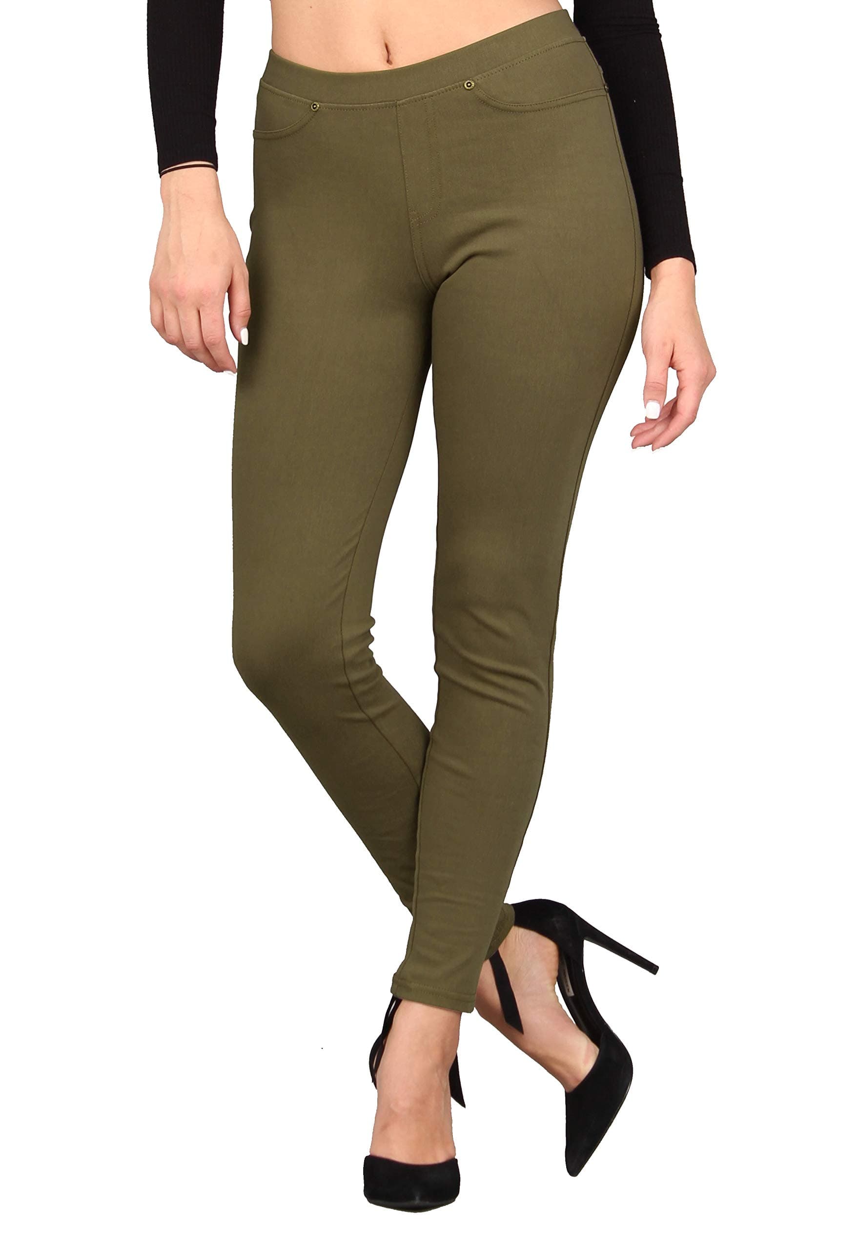 Women's Denim Jeggings, Stretchable Cotton Blend