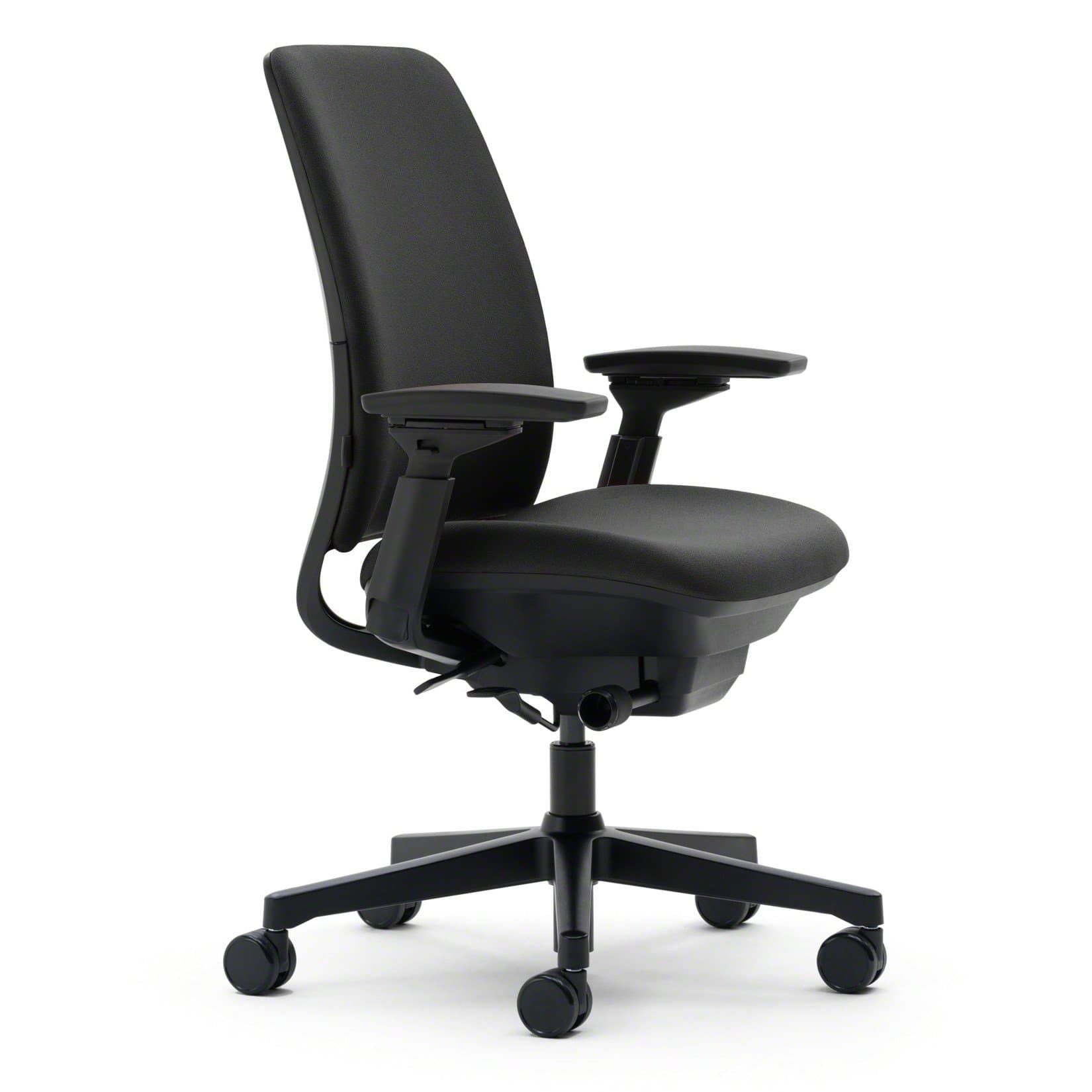 Steelcase Amia Office Chair - Most Comfortable Sit - 4 Points of Adjustability - Ergonomic Desk Chair - Upper Back Support - Adjustable Lumbar Support - Black Fabric