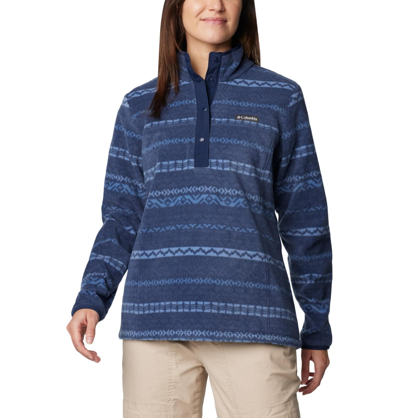 Columbia Women's Benton Springs Printed Half Snap