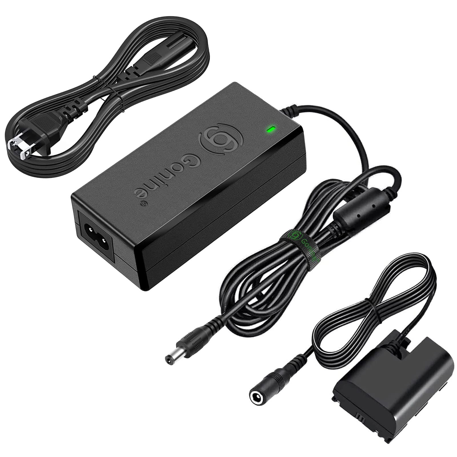 Gonine for Canon Dummy Battery LP-E6 LP-E6N LP-E6NH, ACK-E6 AC Power Adapter Kit, fit for Canon EOS R R5 R5C R6 R7, 90D 80D 70D 60D, 7D 6D, 6D Mark II, 7D Mark II, 5D Mark II III IV Cameras.