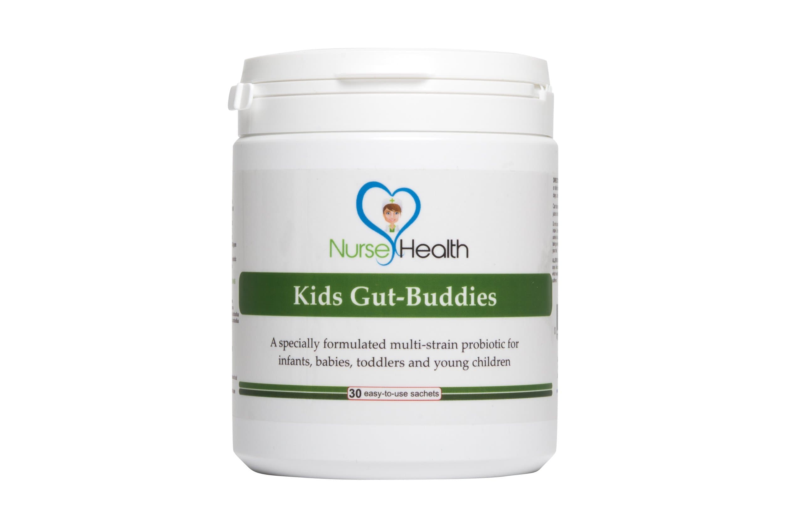 Kids Gut-buddies - Best Choice Kids Digestive Supplement, 1 Billion Organisms Per Sachet. Powder Format. Easy Dissolved, Suitable for Babies and Children. Aids Digestion – Wind, Colic, Antibiotic Associated Diarrhea (AAD) and Other Benefits. Money Back Guarantee and Free Health E-book.