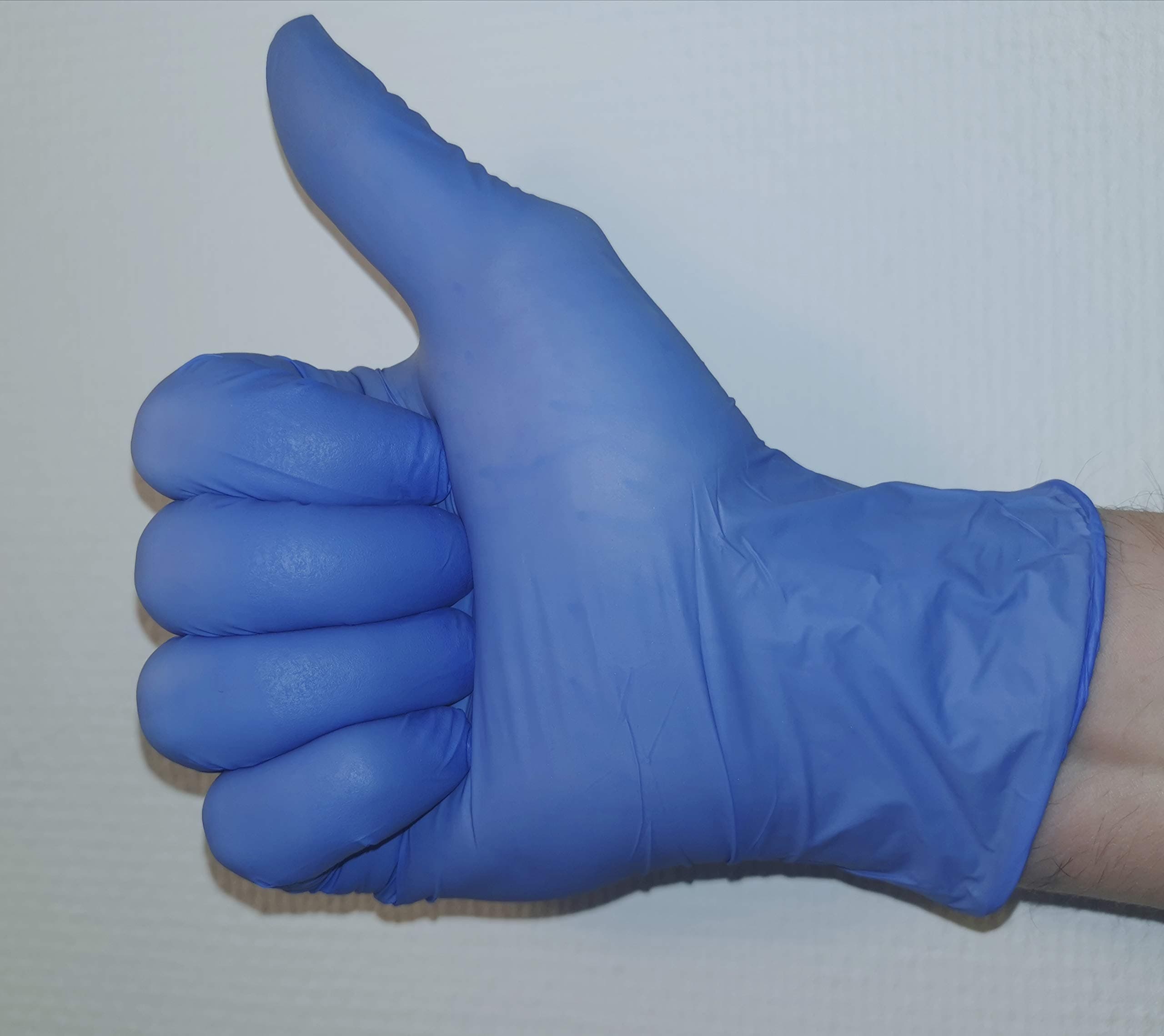 Nitrile Gloves, Medical Gloves, Disposable Anti-virus Gloves, Latex and Powder-free, Blue, Pack of 100 Size: M).