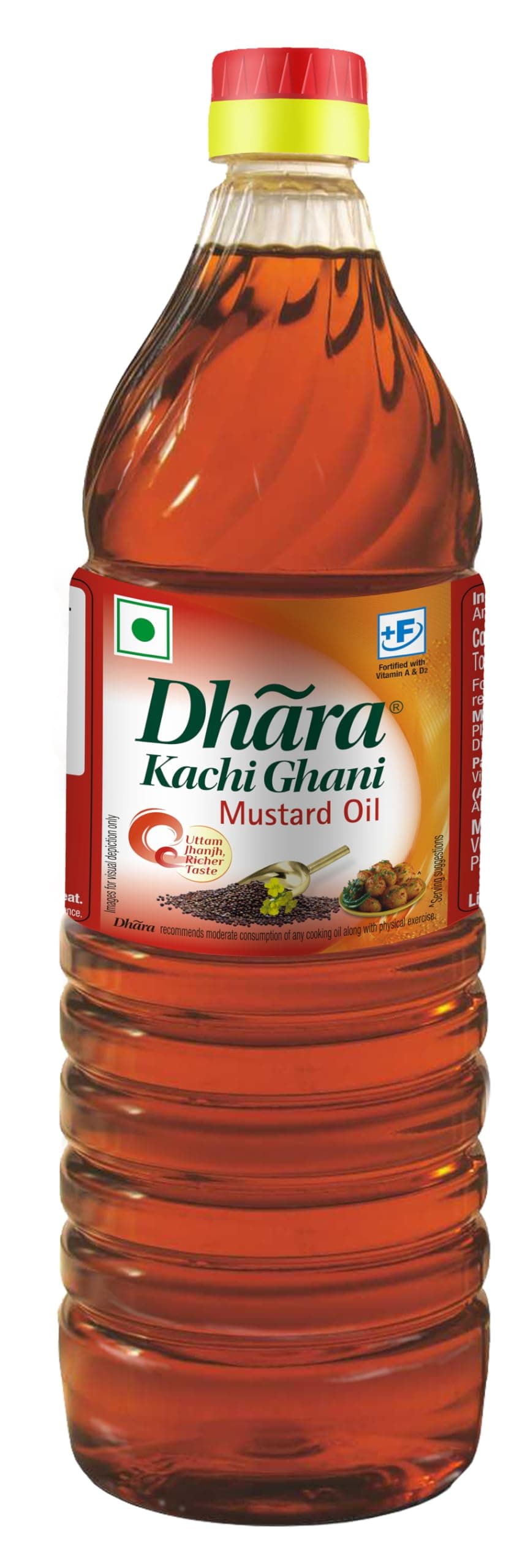 Dhara Kachi Ghani Mustard Oil 1Ltr