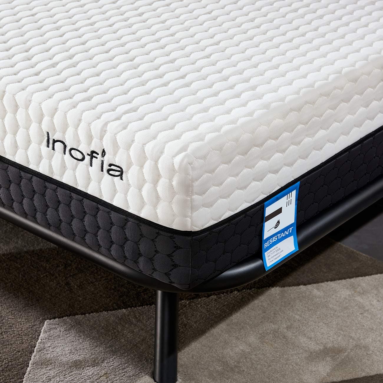 Inofia Sleep Small Double Memory Foam Mattress,2 in 1-Soft and Firm Two Sided Flippable Mattress,Ergonomic Divided Zoned Cold Foam,Washable Cover,OEKO-TEX 100,22cm High