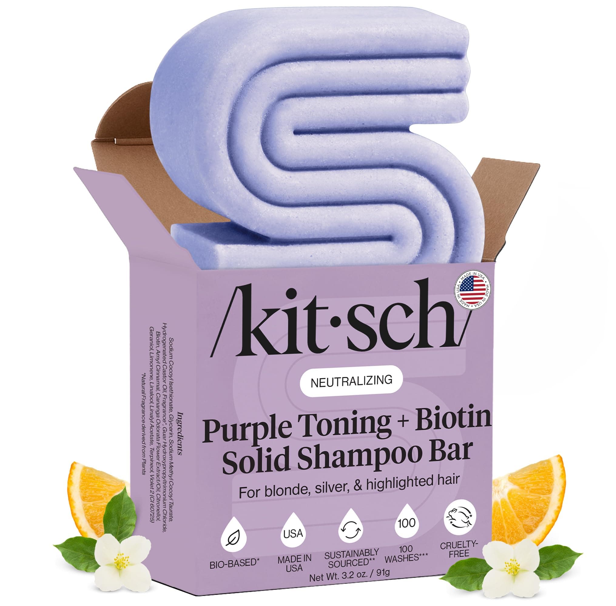 Kitsch Purple Shampoo Bar for Blonde Hair