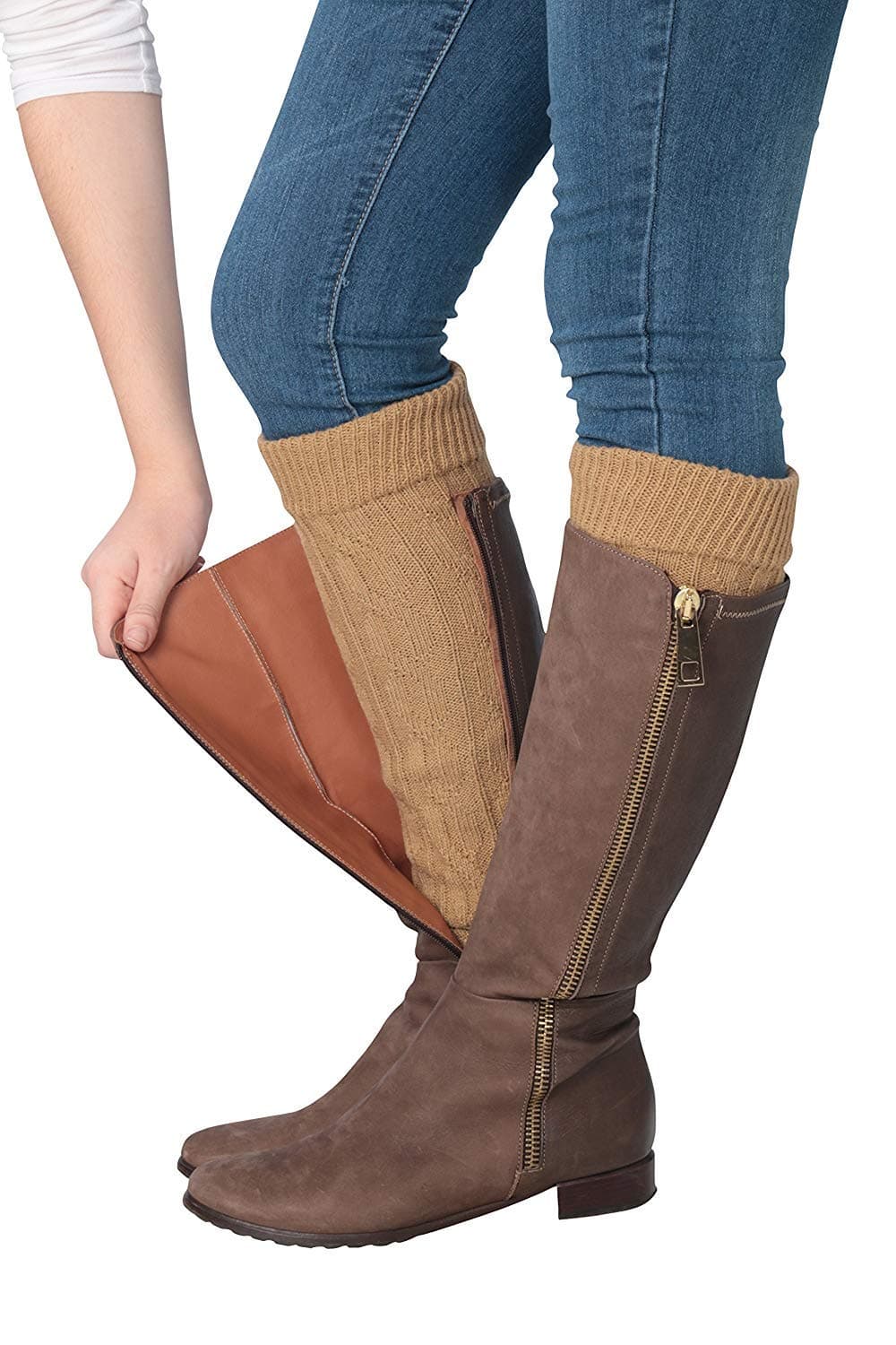 Isadora Paccini Women's Ribbed Knit Leg Warmers