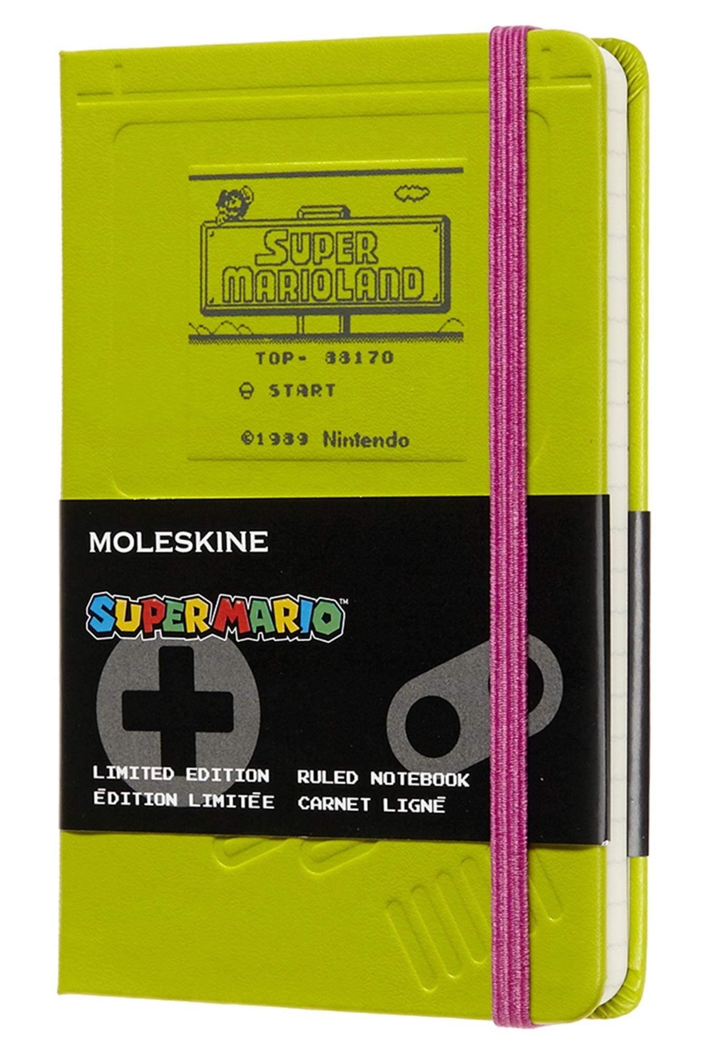 Moleskine Limited Edition Super Mario Notebook, Hard Cover, Pocket (3.5" x 5.5") Ruled/Lined, 192 Pages