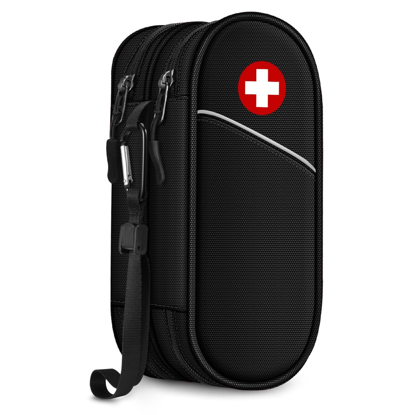 SITHON EpiPen Medical Carry Bag, Portable Double Layer Emergency Bag, Insulated Medicine Bag Organiser for 2 EpiPens, Asthma Inhaler, Anti-Histamine, Auvi-Q, Allergy Medicine Essentials