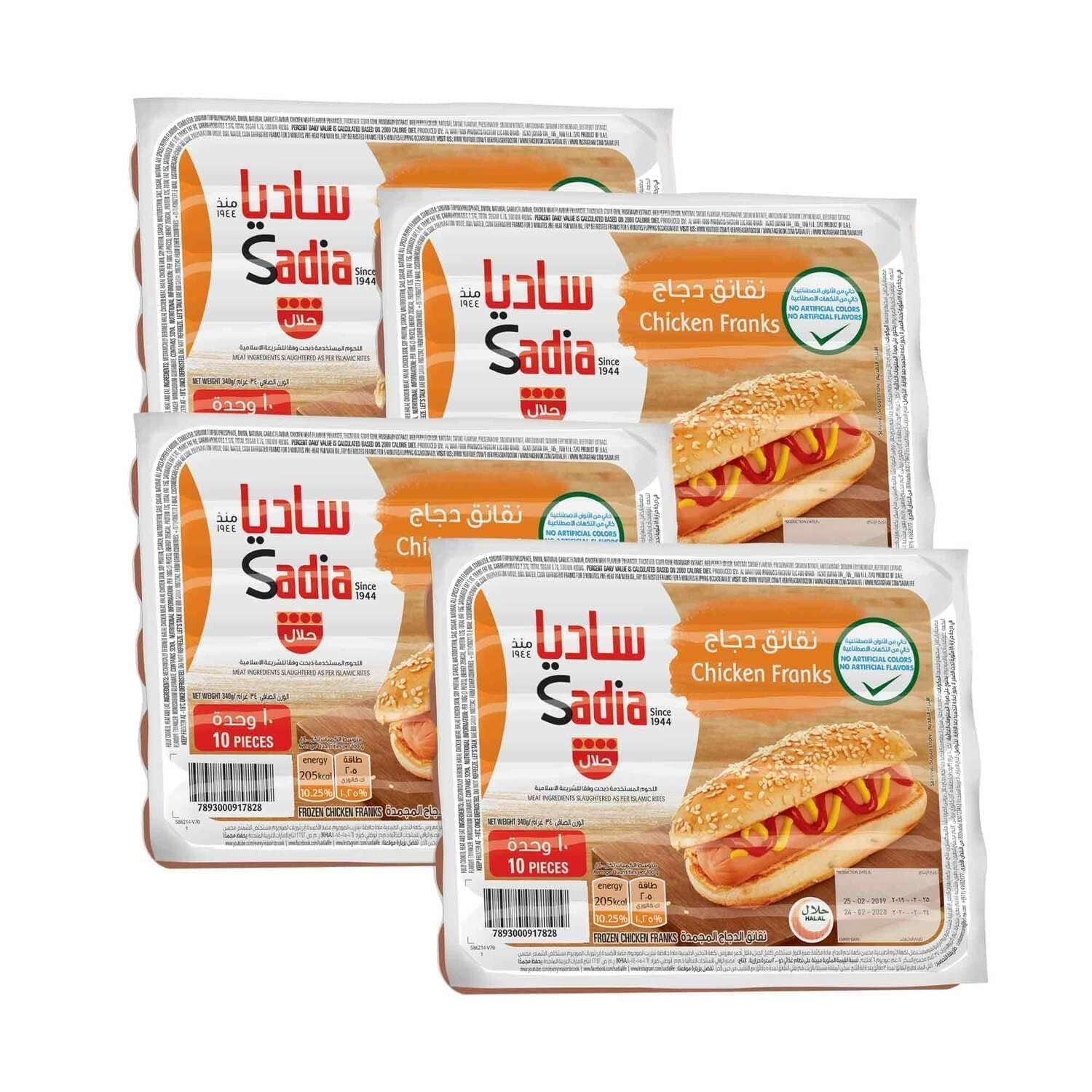 Sadia Chicken Franks, 4 x 340g