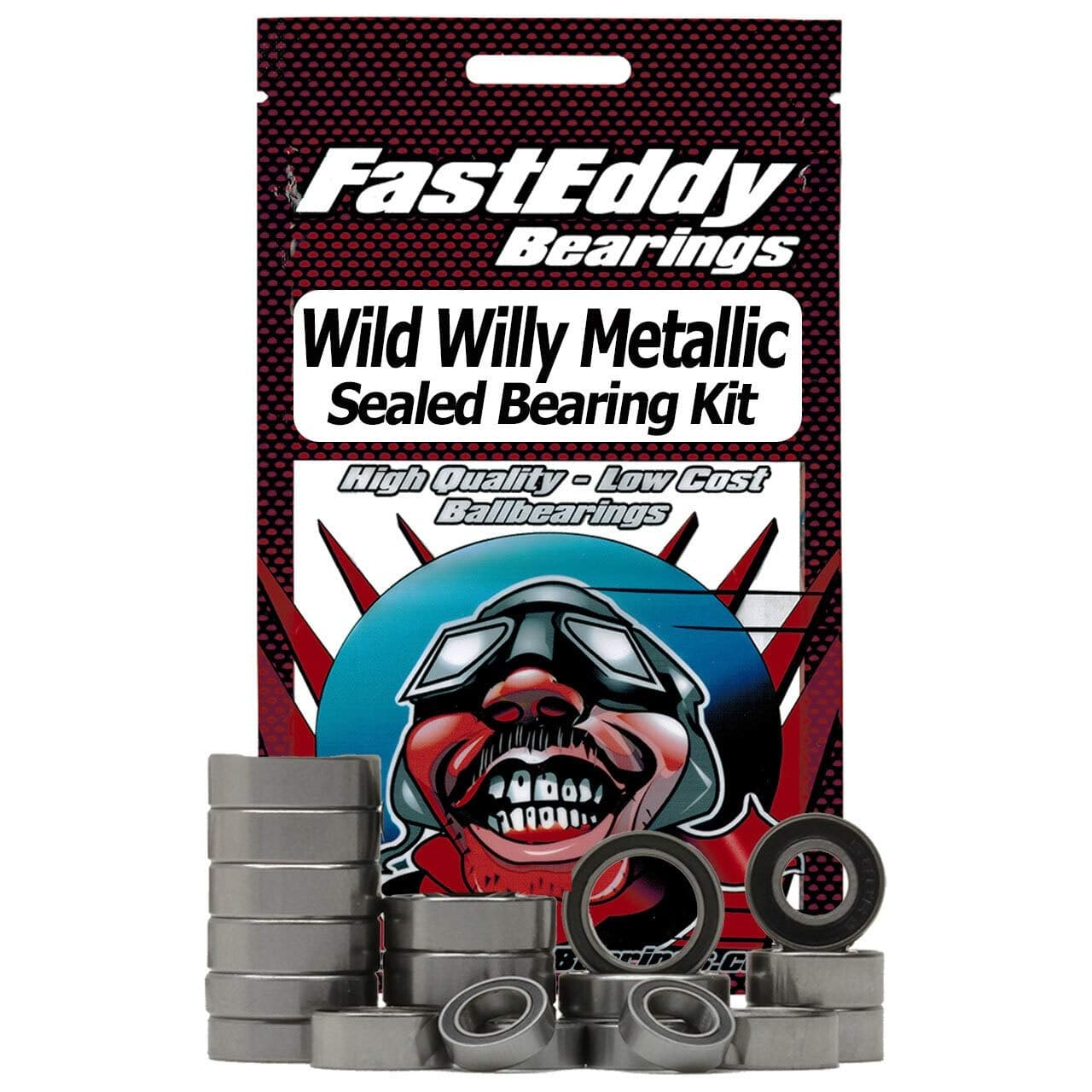 Compatible with Tamiya Wild Willy Metallic (WR-02) Sealed Bearing Kit