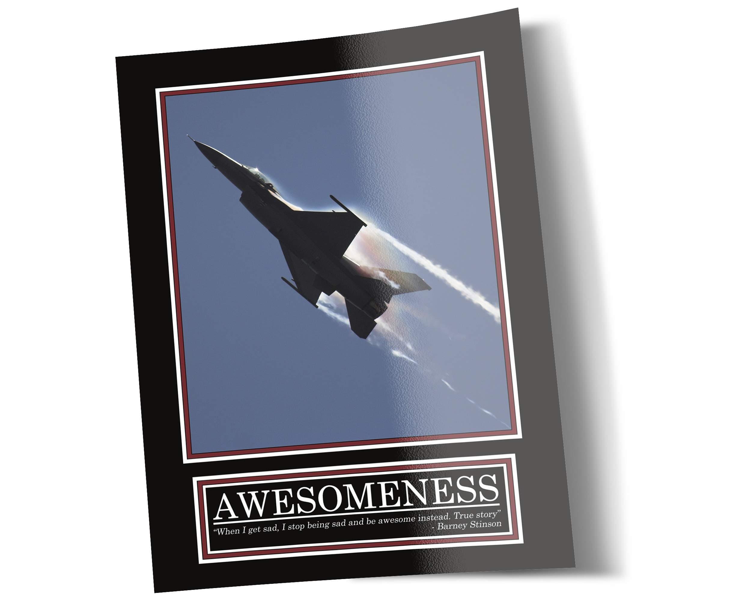 GREAT ART Awesomeness Poster - Original Poster - Barney Stinson Wall Mural - 85x60cm Jet How I Met Your Mother Motivation Office Impressive Poster - No.1