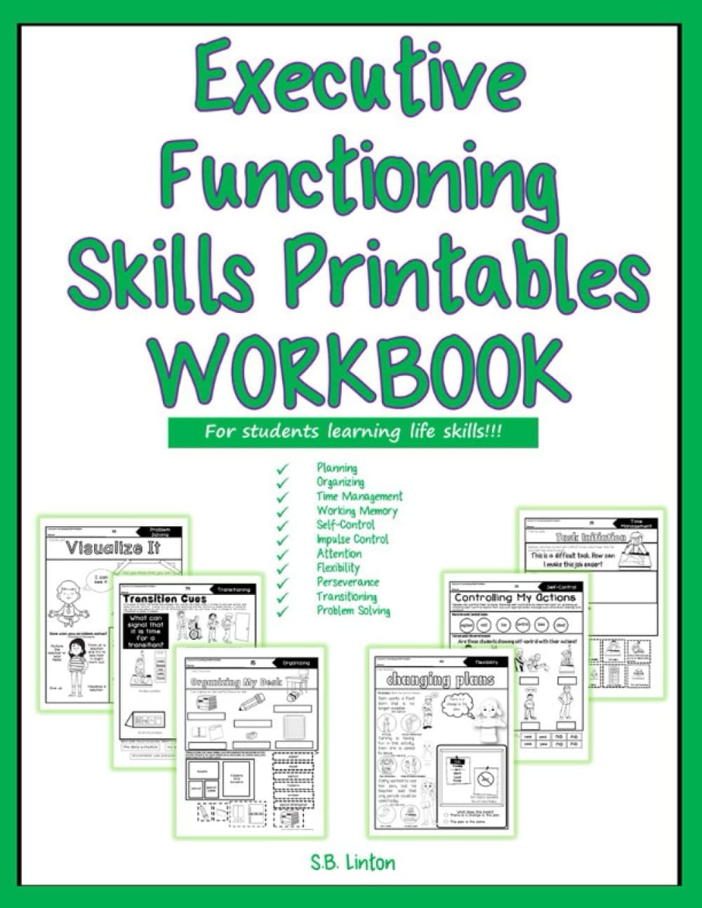 Executive Functioning Skills Printables Workbook: For Students Learning Life Skills