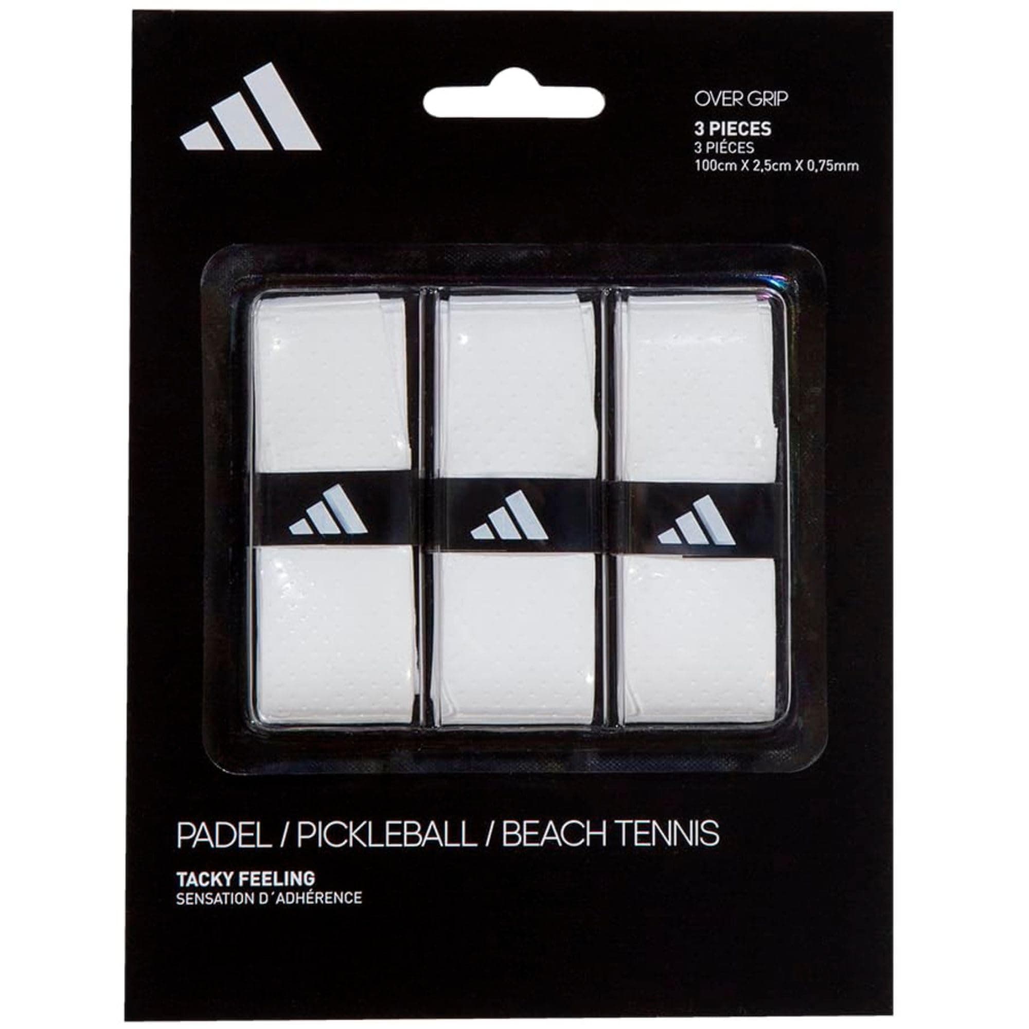 Padel Overgrip Padelovergrip White Pack of 3