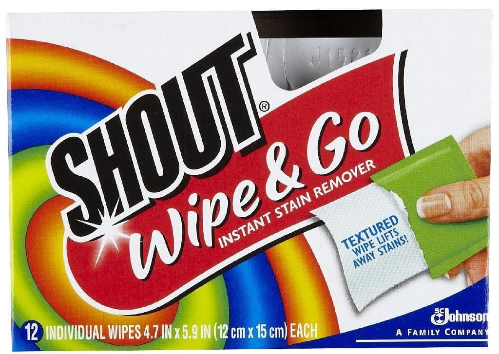 Shout Wipe & Go Instant Stain Remover - 12 CT (Pack - 3)