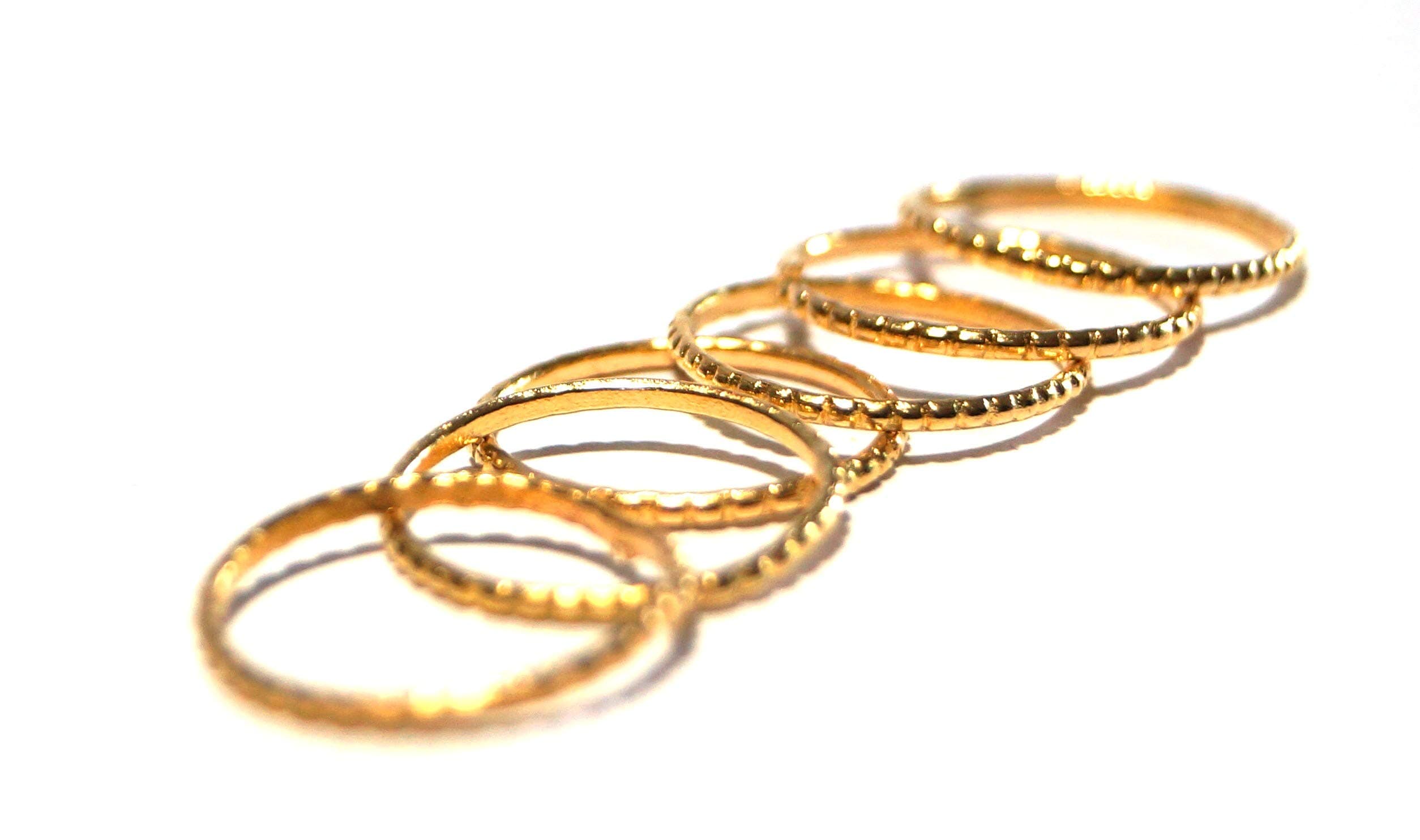 Deccani HandicraftsDaily Use Metal Alloy (Panchaloha) Toe Ring for Women- 6 Number Set Thin Rings