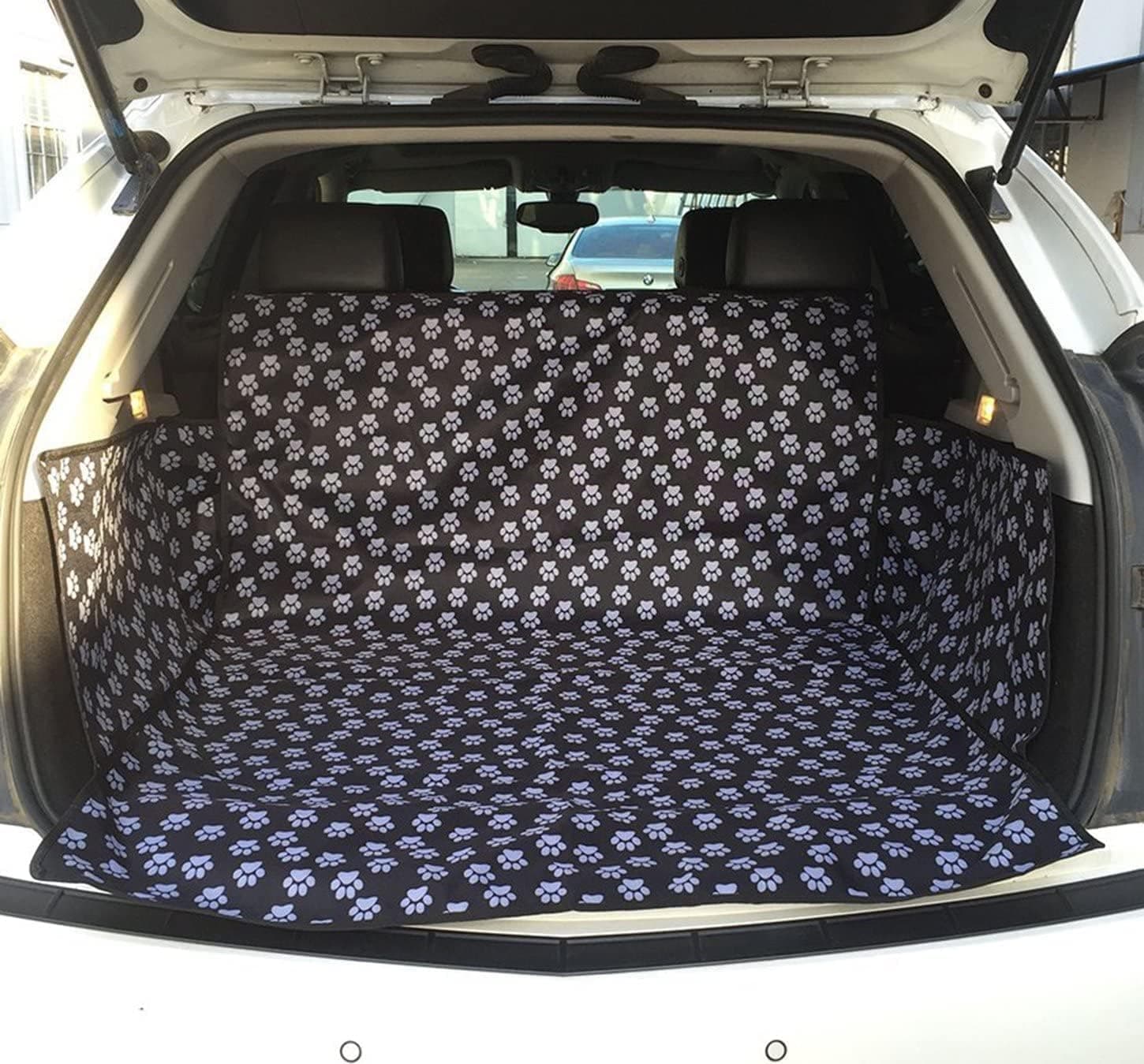 TourKing Car Boot Protector, Nonslip Waterproof Boot Liner for Dogs, Durable Scratchproof Car Seat Protector Mat, Dog Seat Covers for Universal Cars Back Seats 155 * 104cm