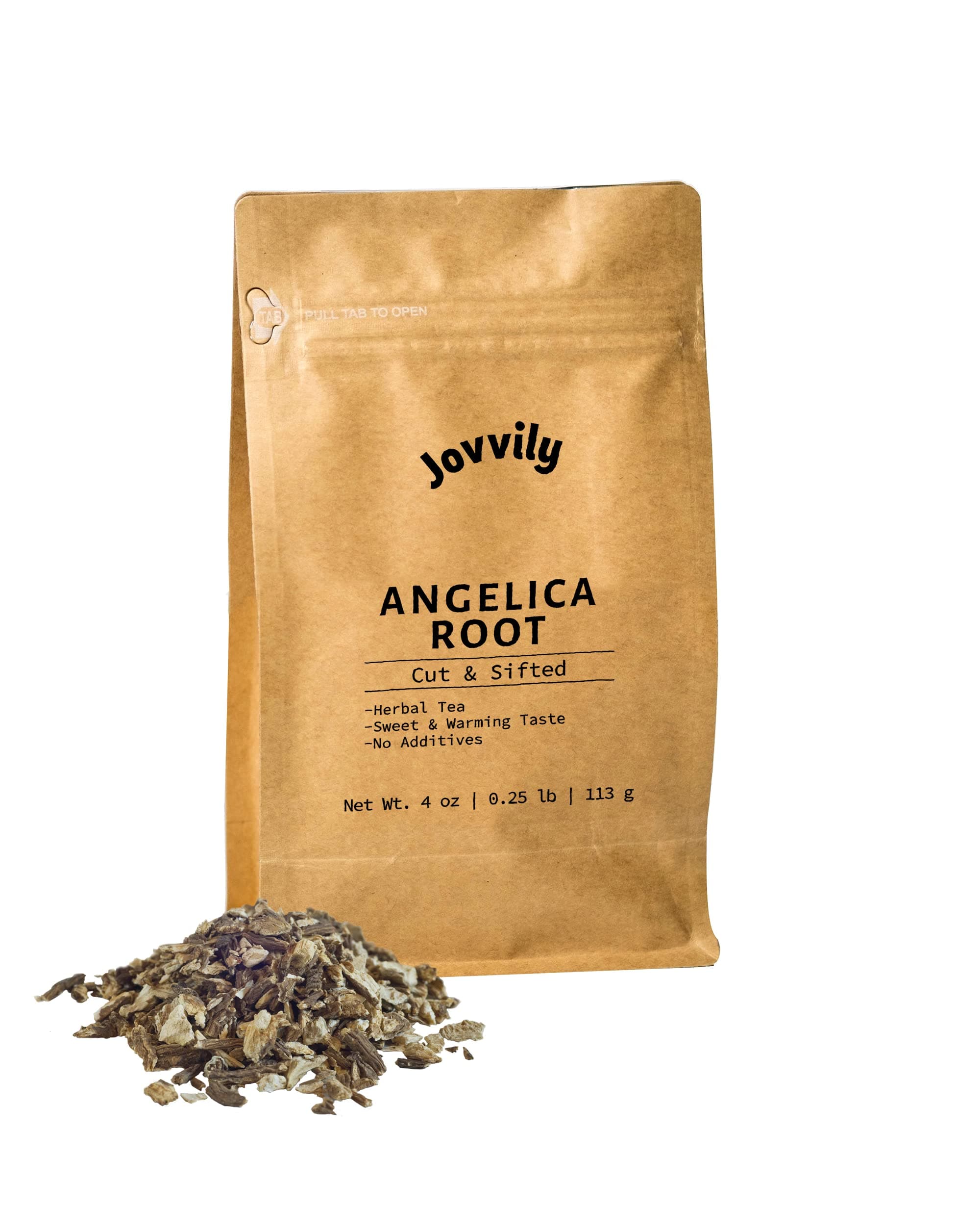 Angelica Root - 4 oz - Cut & Sifted - Herbal Tea