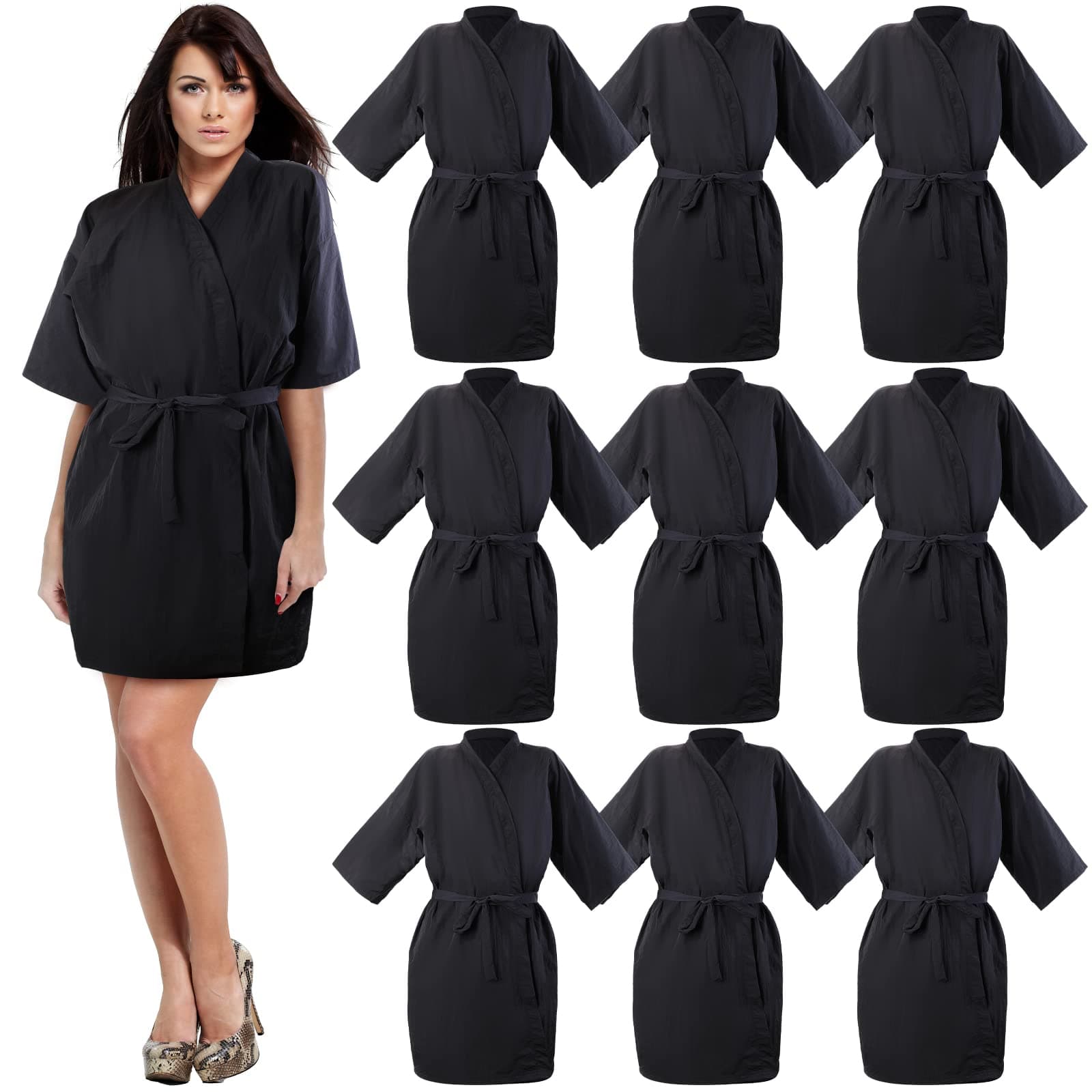 Pasimy10 Pcs Salon Client Gown Hair Salon Smocks Capes Haircut Cape Salon Robes for Barber Salon Apron Cover for Stylist