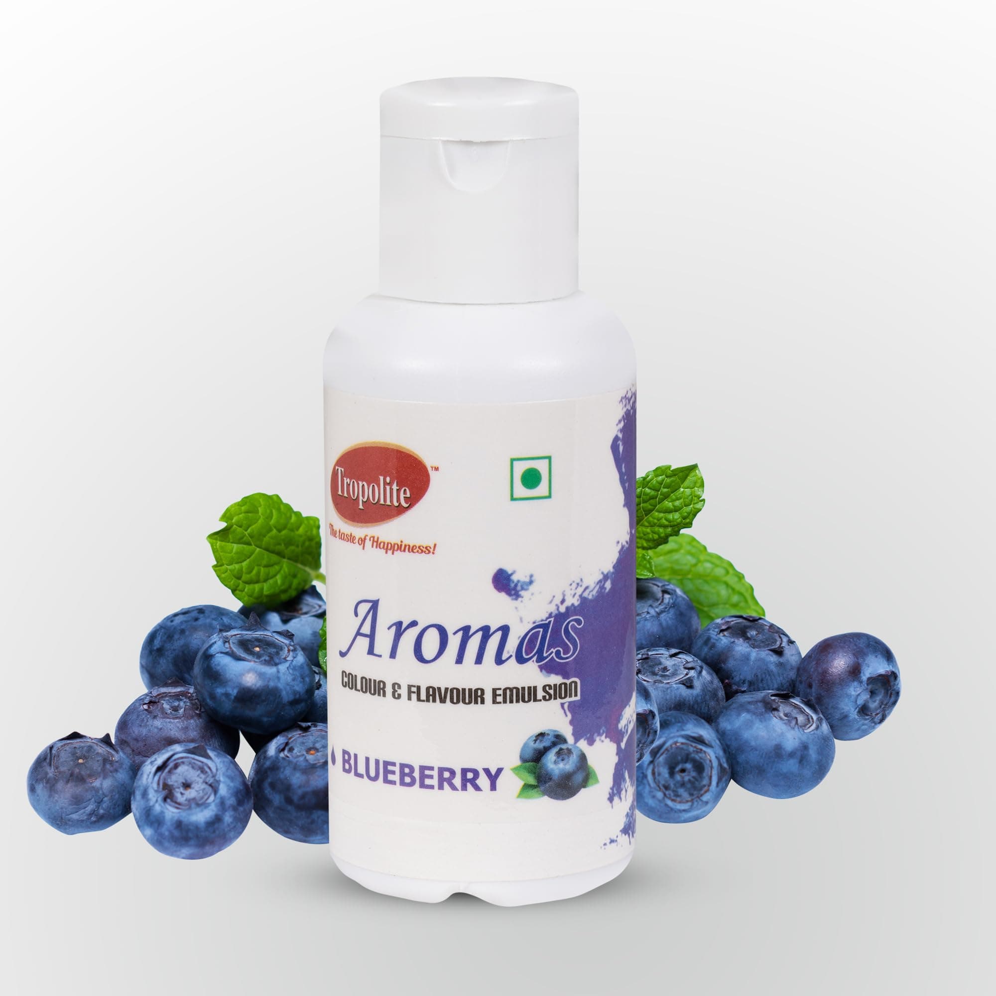 Tropolite Aromas Food Flavour and Emulsion, 50 gm (Blueberry)