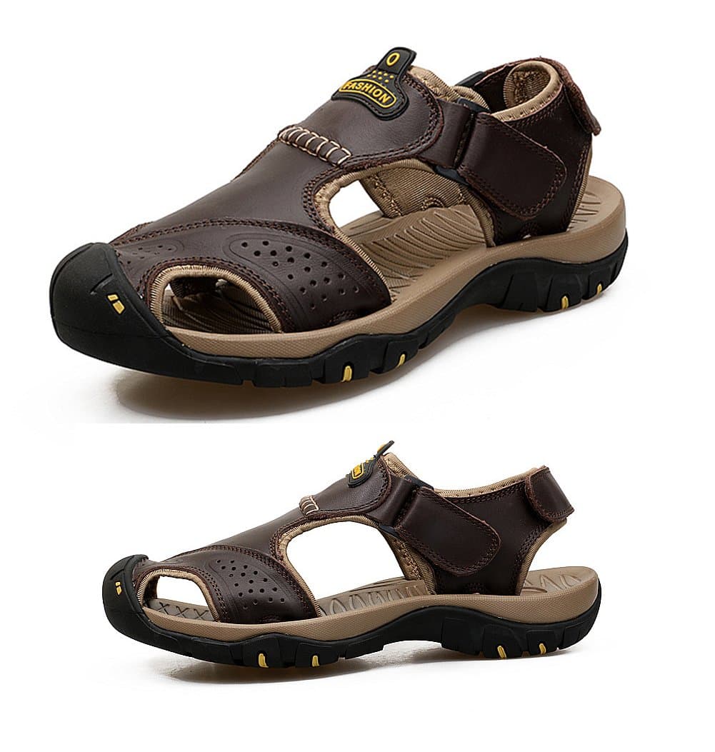 Maesty Mens Hiking Sandals Summer Athletic Comfortable Slippers Waterproof?Breathable Outdoor Sports Beach Shoes