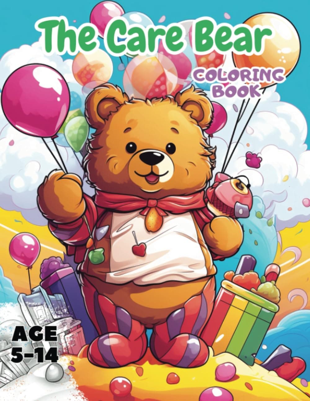 Care Bear Coloring Book: Care bear coloring book: Holiday 40 care bear activities Volume 2
