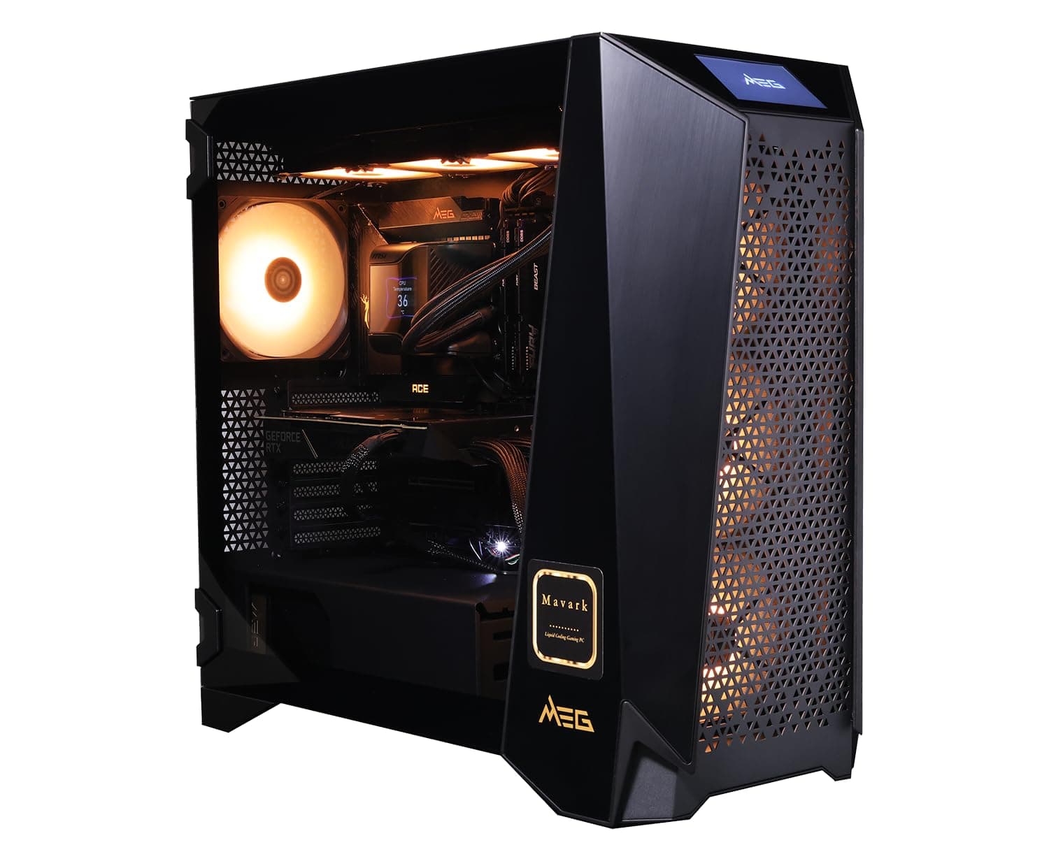 Mavark Gaming Rig MEG Prospect 700R 14th Gen Intel Raptor Lake i9-14900K 6GHz AORUS RTX 4090 24GB Liquid Cooling System 2.4" IPS Display Win 11 Pro (34TB SSD|128GB RAM)