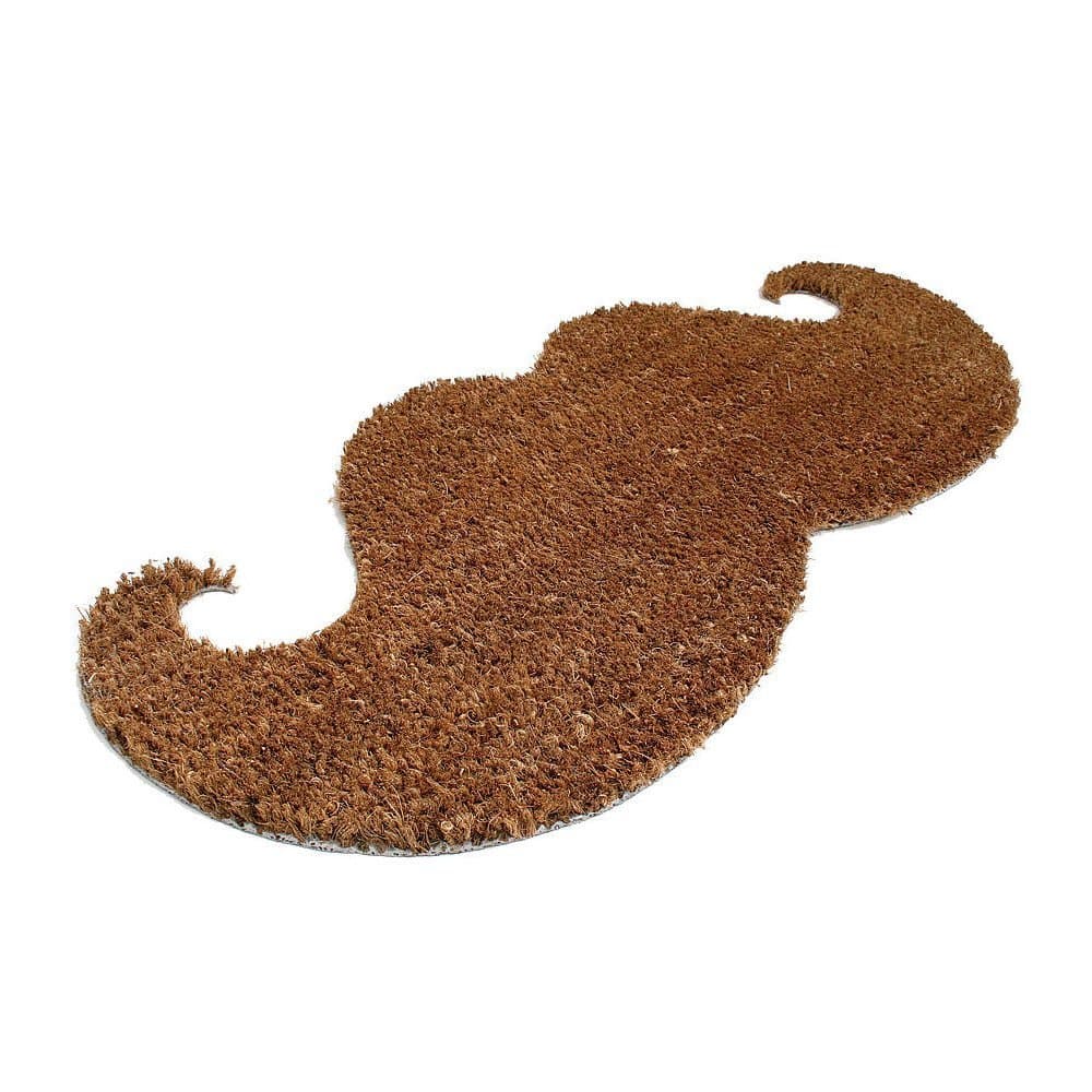 THABTO Brown Moustache Shaped Durable Door Mat Indoor/Outdoor New