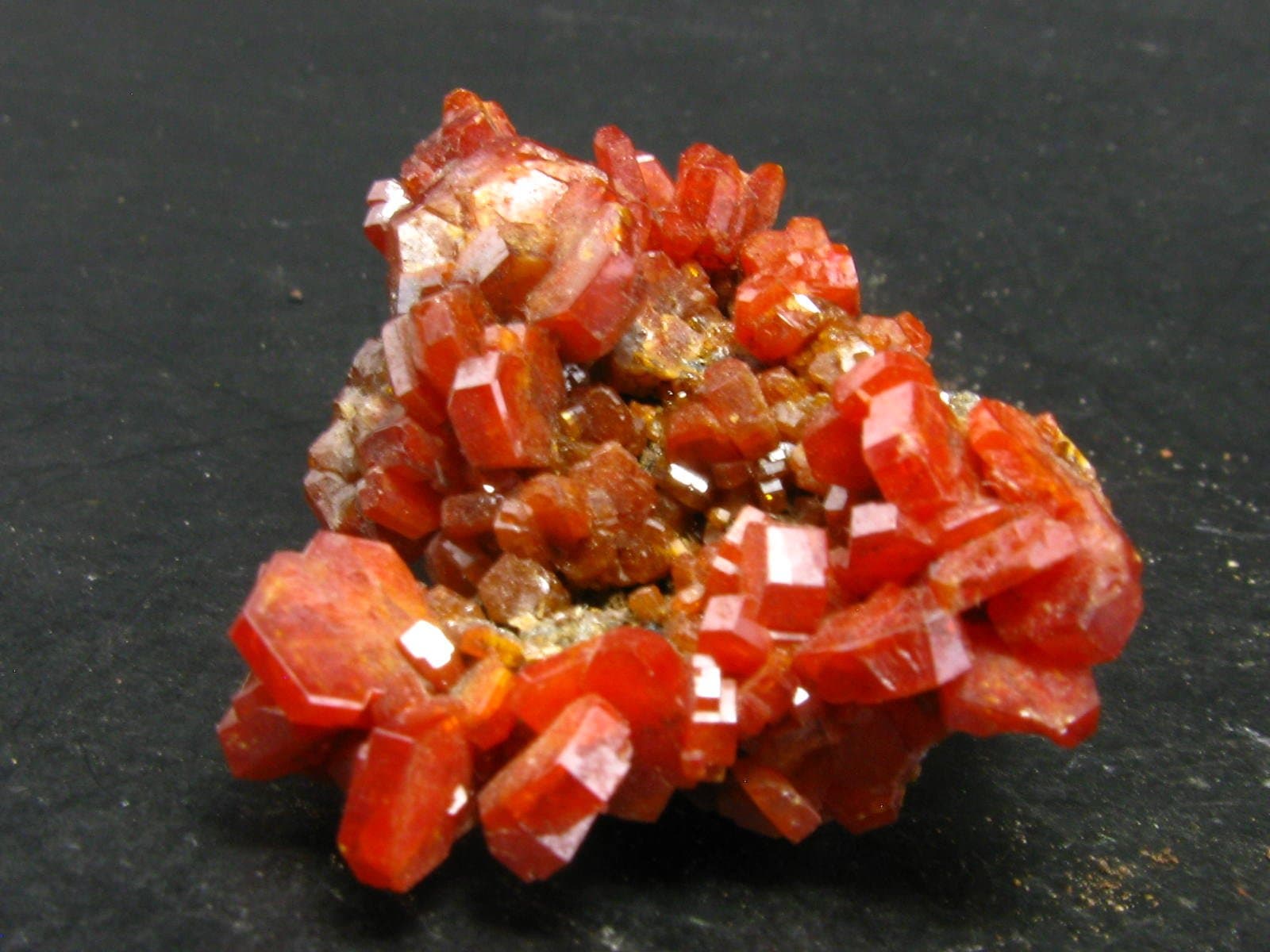 Large Vanadinite Cluster From Morocco - 1.7"